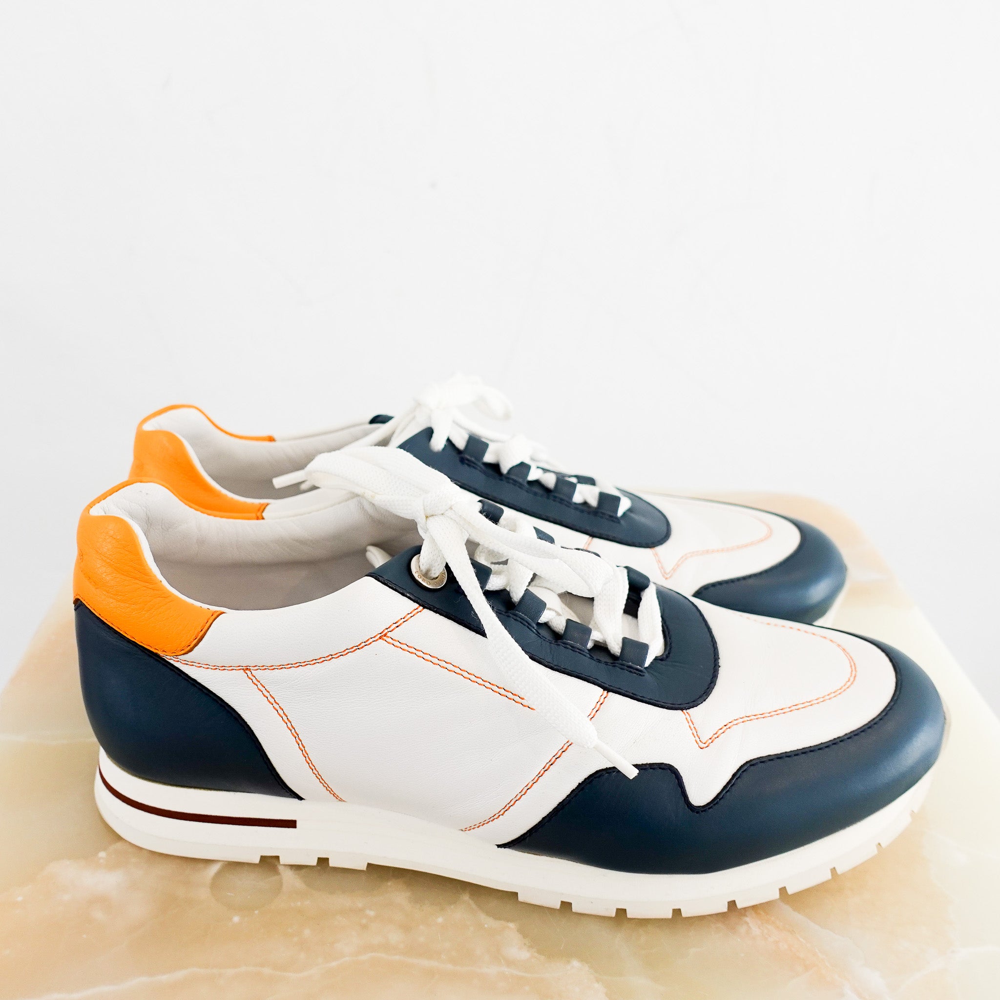 Loro Piana Leather Trainers RRP £800 | Authentic Preloved - Reloved Again