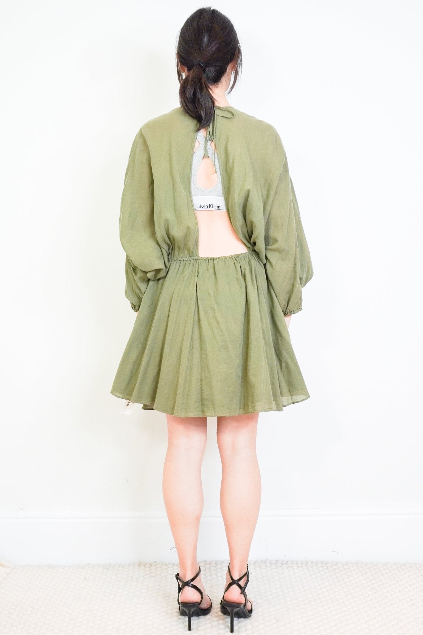 Loup Charmant Green Pure Cotton Mini Dress RRP £250 | Authentic Preloved - FINAL SALE no returns - Reloved Again