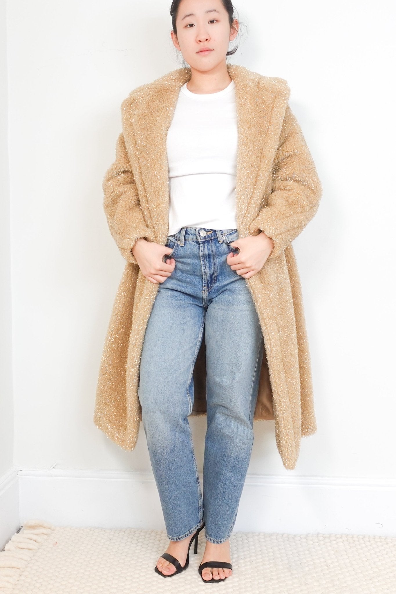 Max Mara Glitter Teddy Coat RRP £2500 | Authentic Preloved - Reloved Again