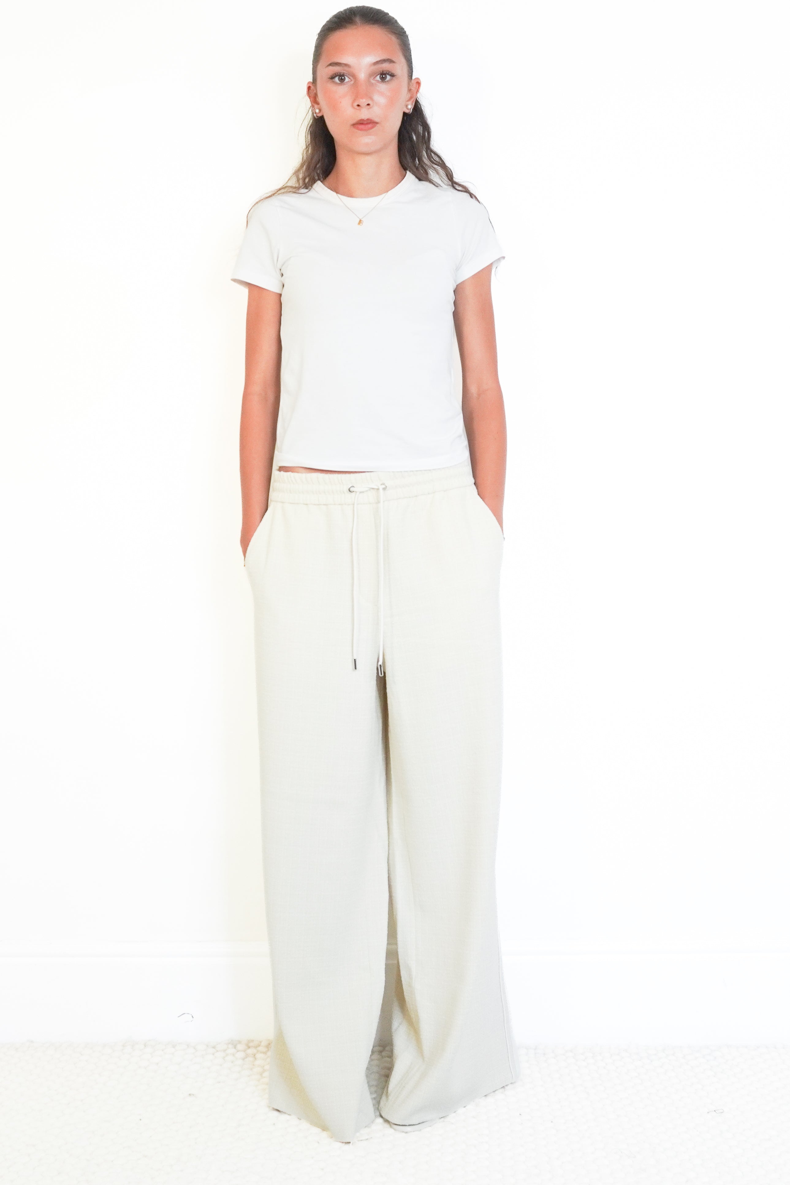 front picture of the ME+EM wide leg trousers