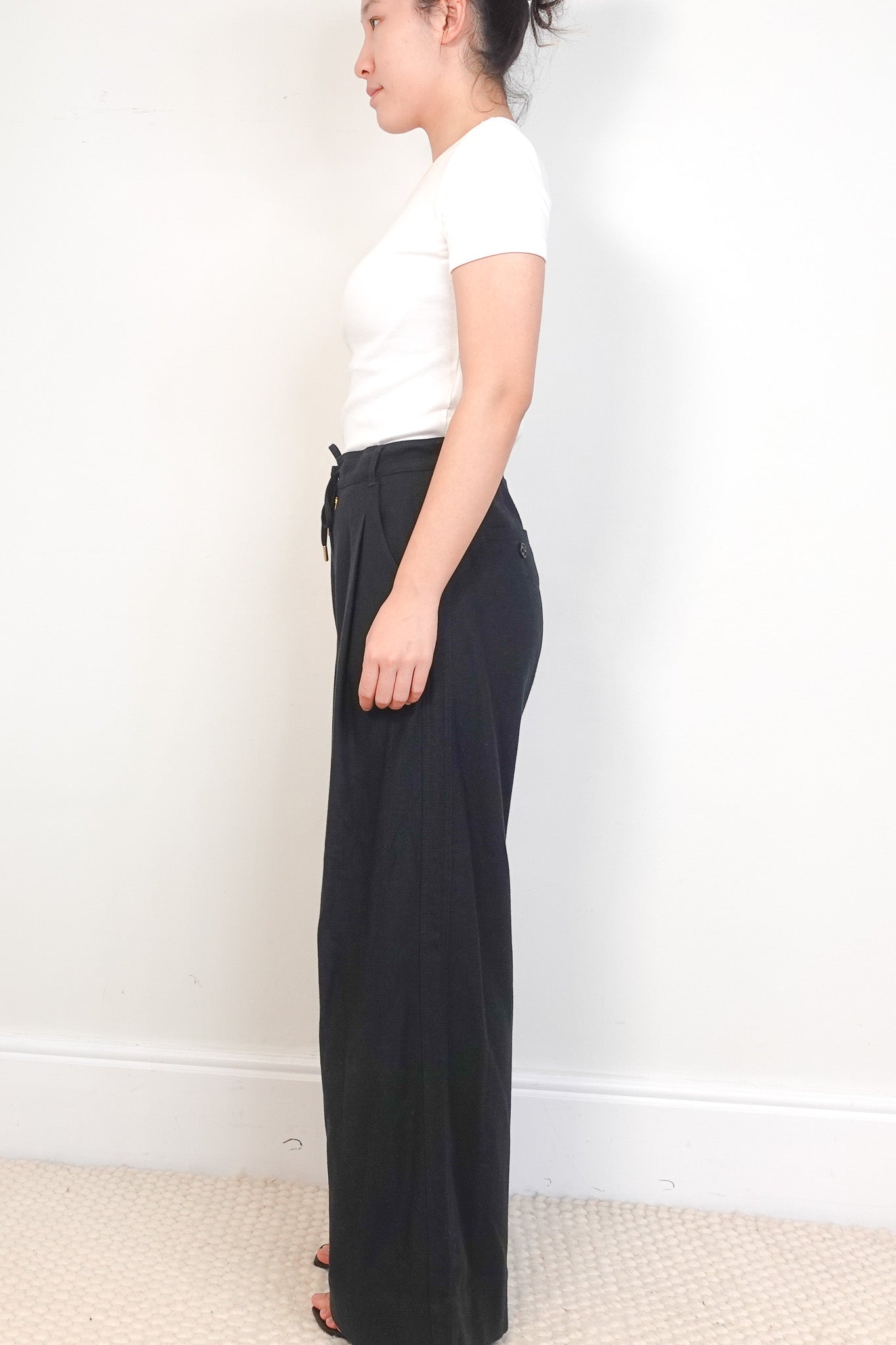 ME+EM Green Wide Leg Trousers RRP £175 | Authentic Preloved - Reloved Again