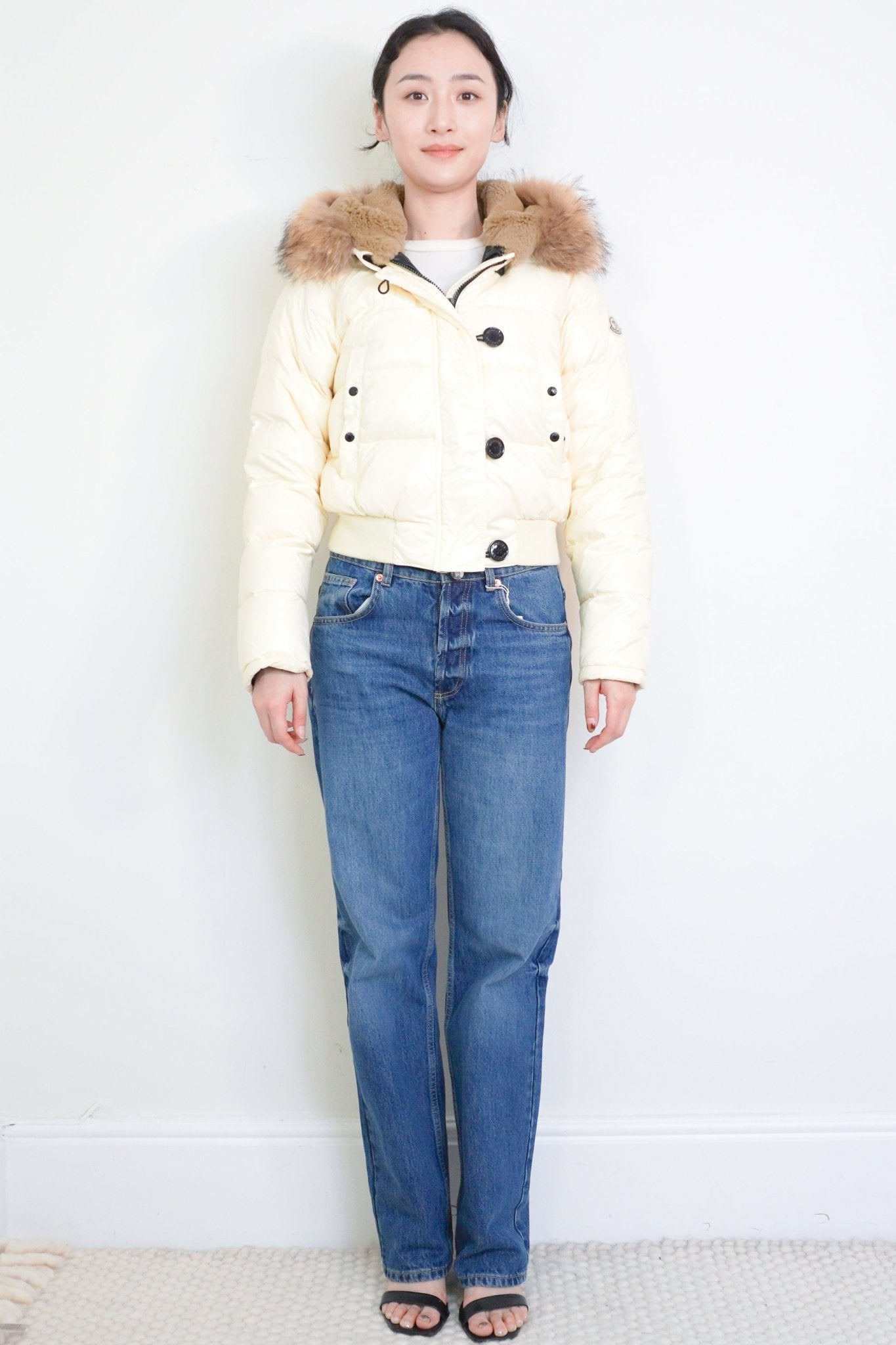 Moncler Cream Alberta Hooded Jacket RRP £900 | Authentic Preloved - Reloved Again