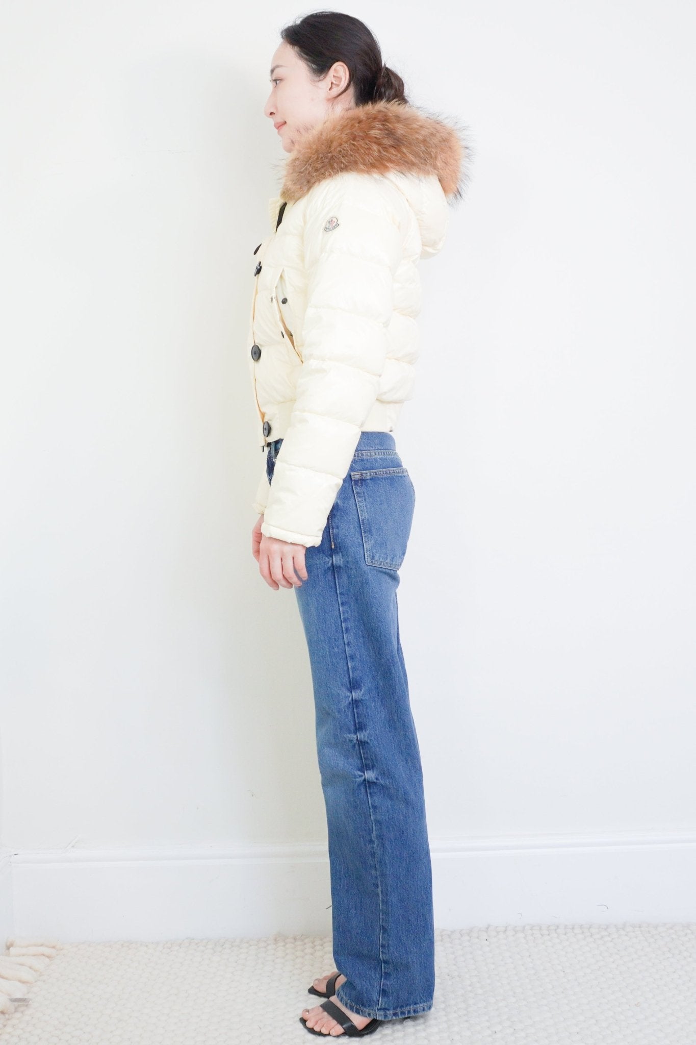 Moncler Cream Alberta Hooded Jacket RRP £900 | Authentic Preloved - Reloved Again