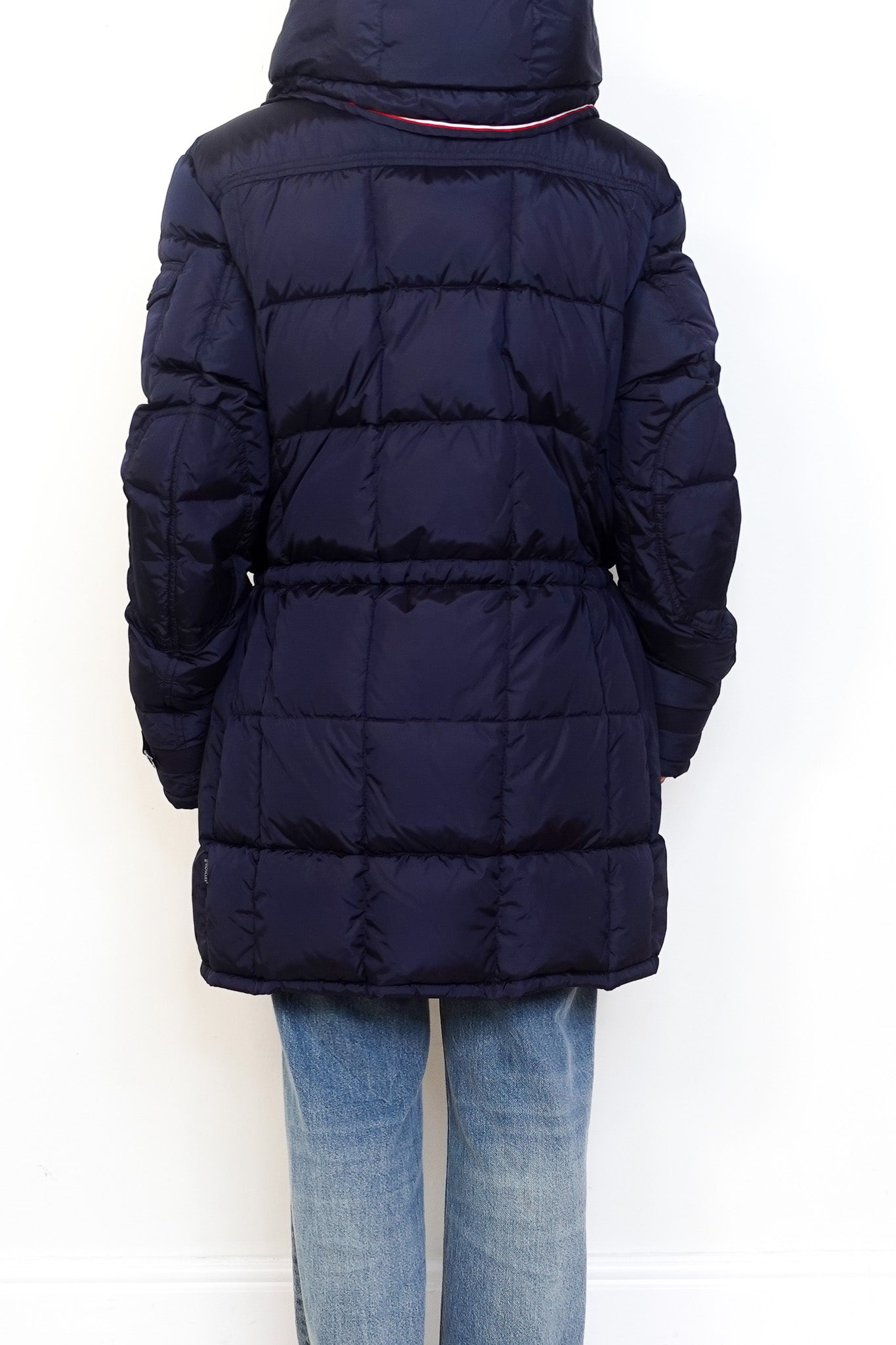 NEW MONCLER Navy Hooded Coat RRP £1500 | Authentic Preloved - Reloved Again