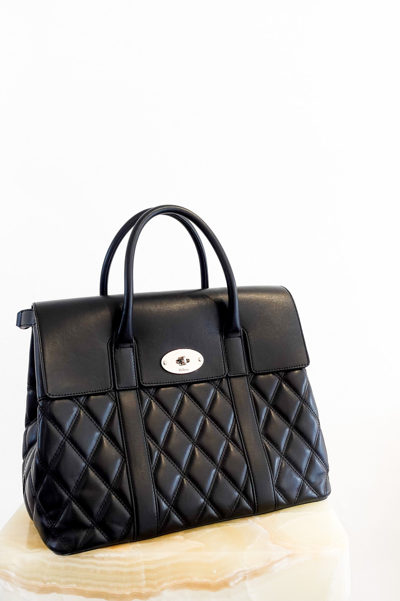 mulberry-bayswater-quilted-black-bag-cover-picture-chelsea-london