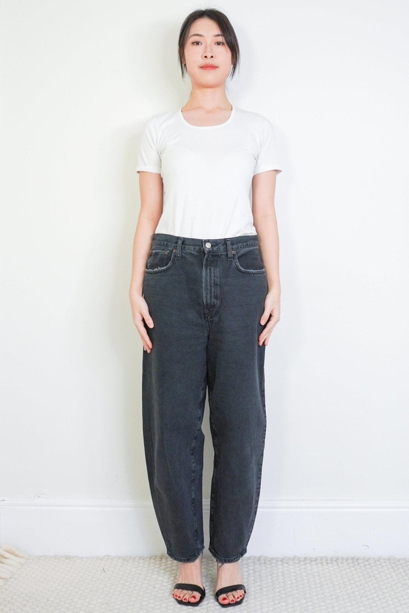 NEW Agolde Black Barell Balloon - Leg Jeans RRP £320 | Authentic Preloved - Reloved Again