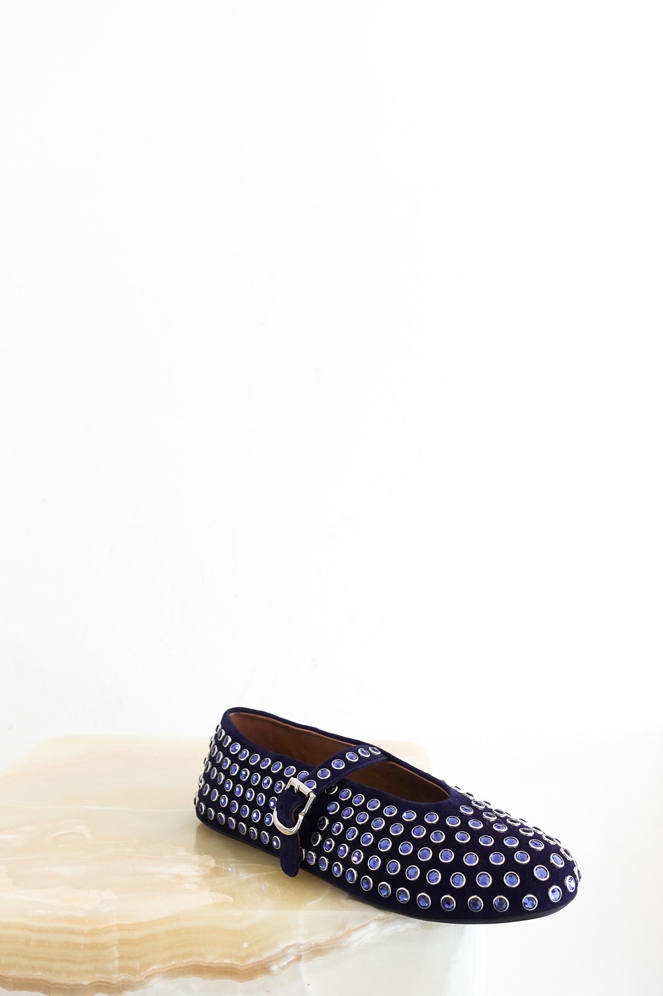 NEW CURRENT SEASON ALAIA Strass Ballet Flats RRP £950 | Authentic Preloved - Reloved Again