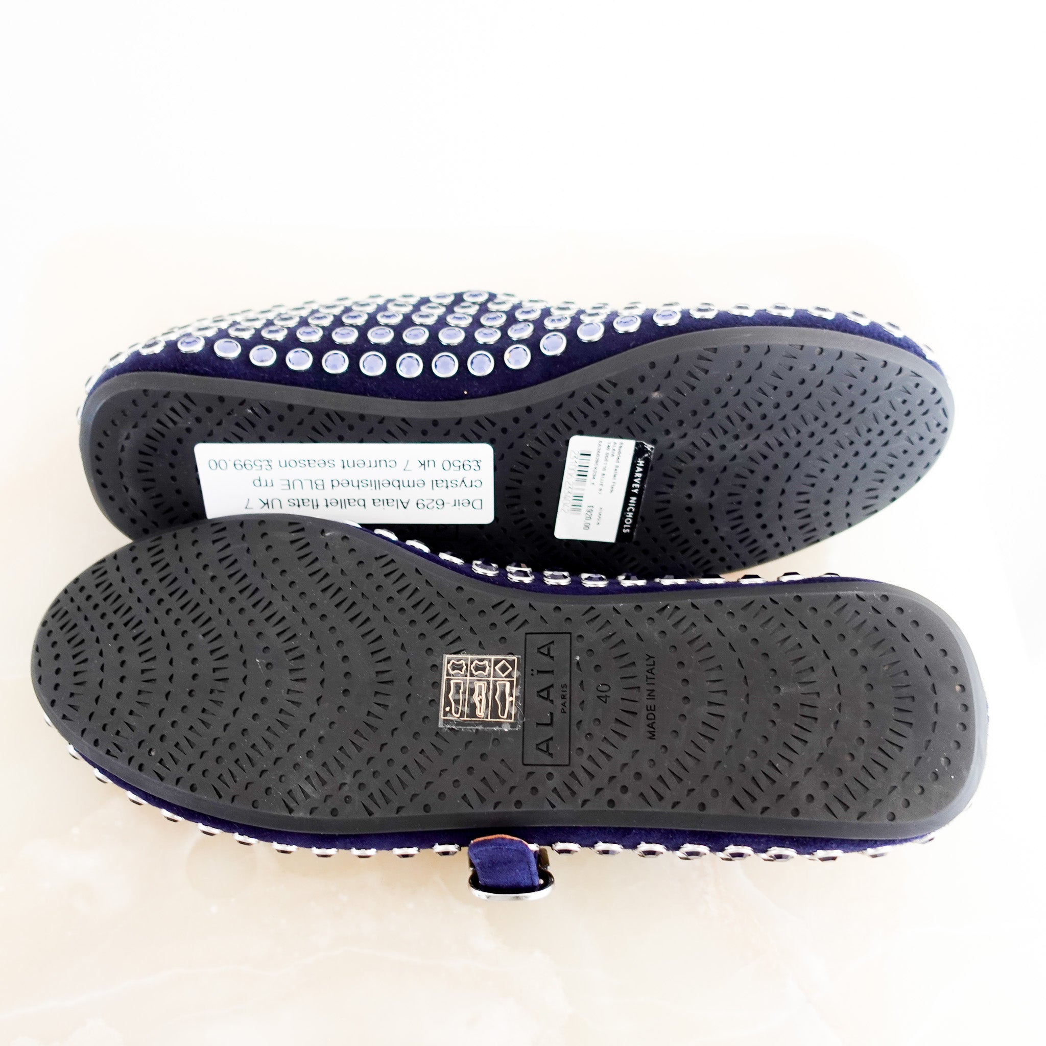 NEW CURRENT SEASON ALAIA Strass Ballet Flats RRP £950 | Authentic Preloved - Reloved Again