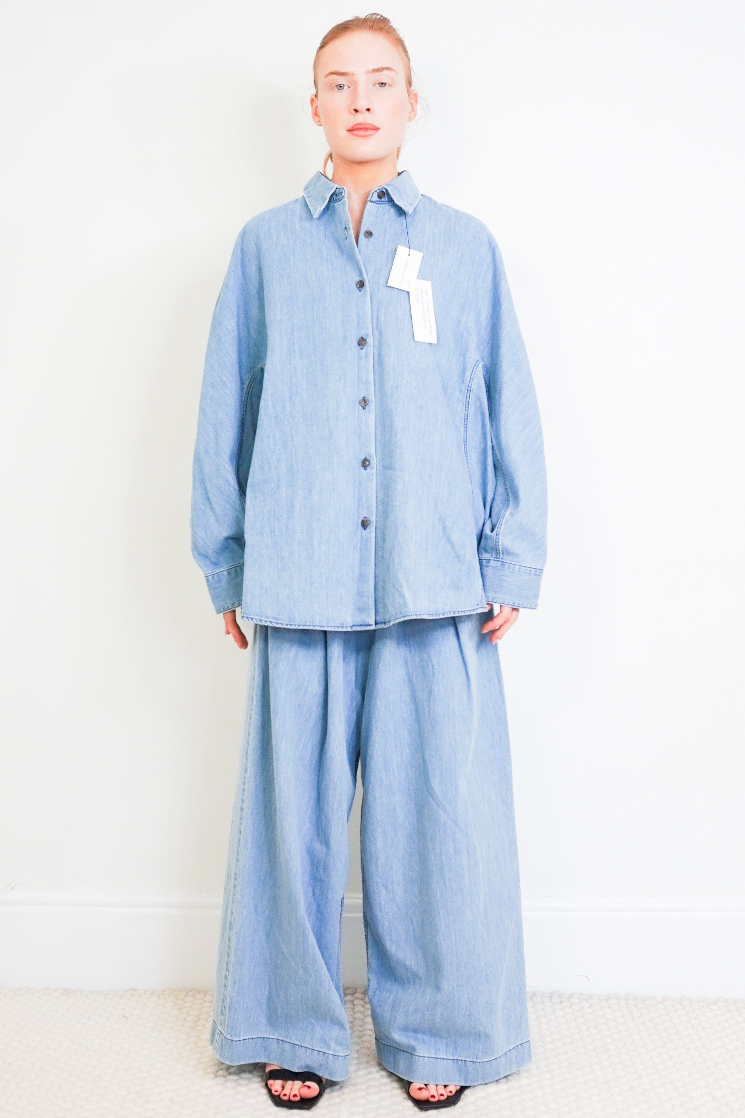 new-dries-van-noten-denim-shirt-current-season-authentic-preloved-front-picture-Chelsea-london