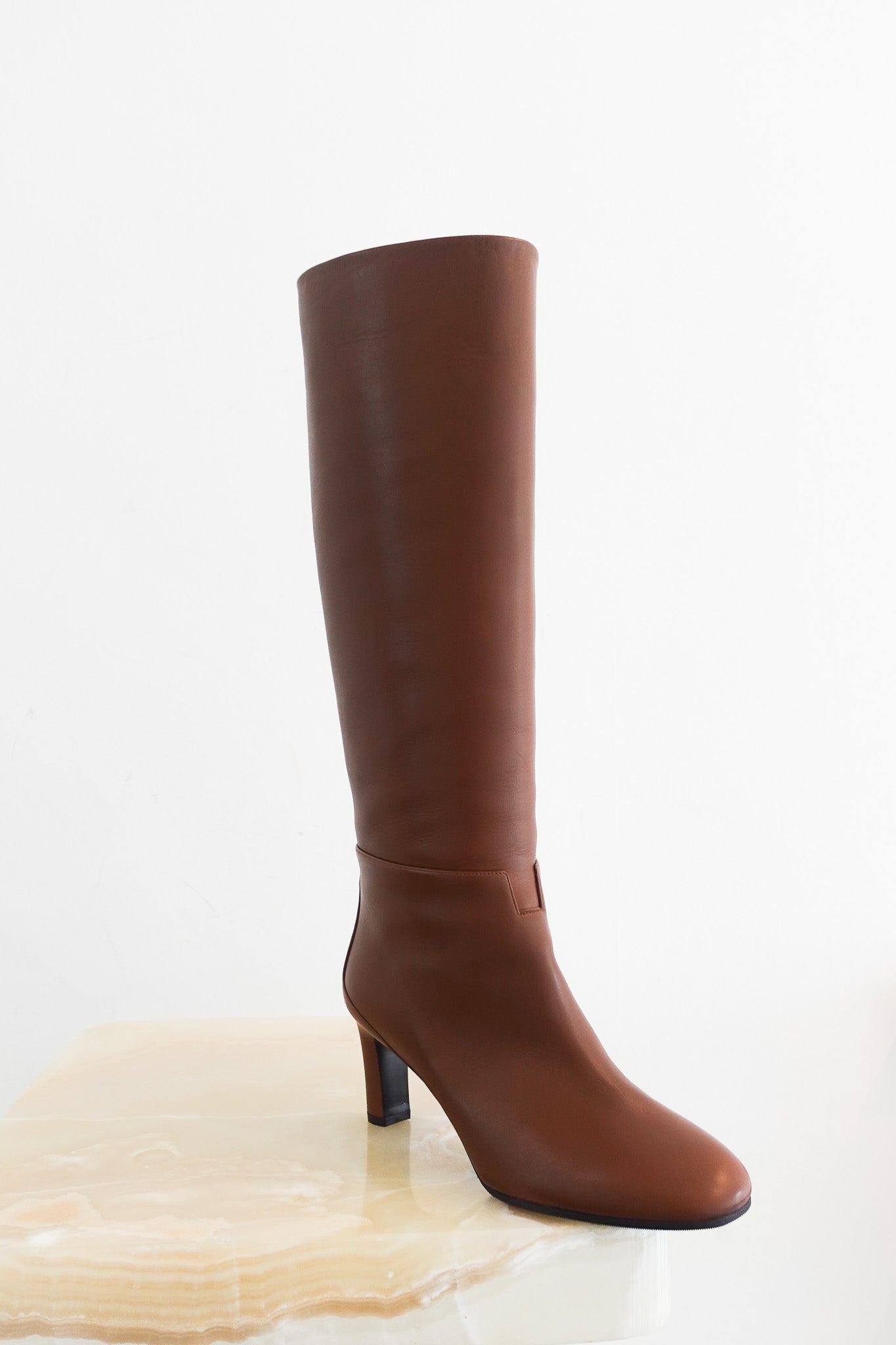 NEW Hermes Judy brown Knee High boots | Authentic Preloved - Reloved Again