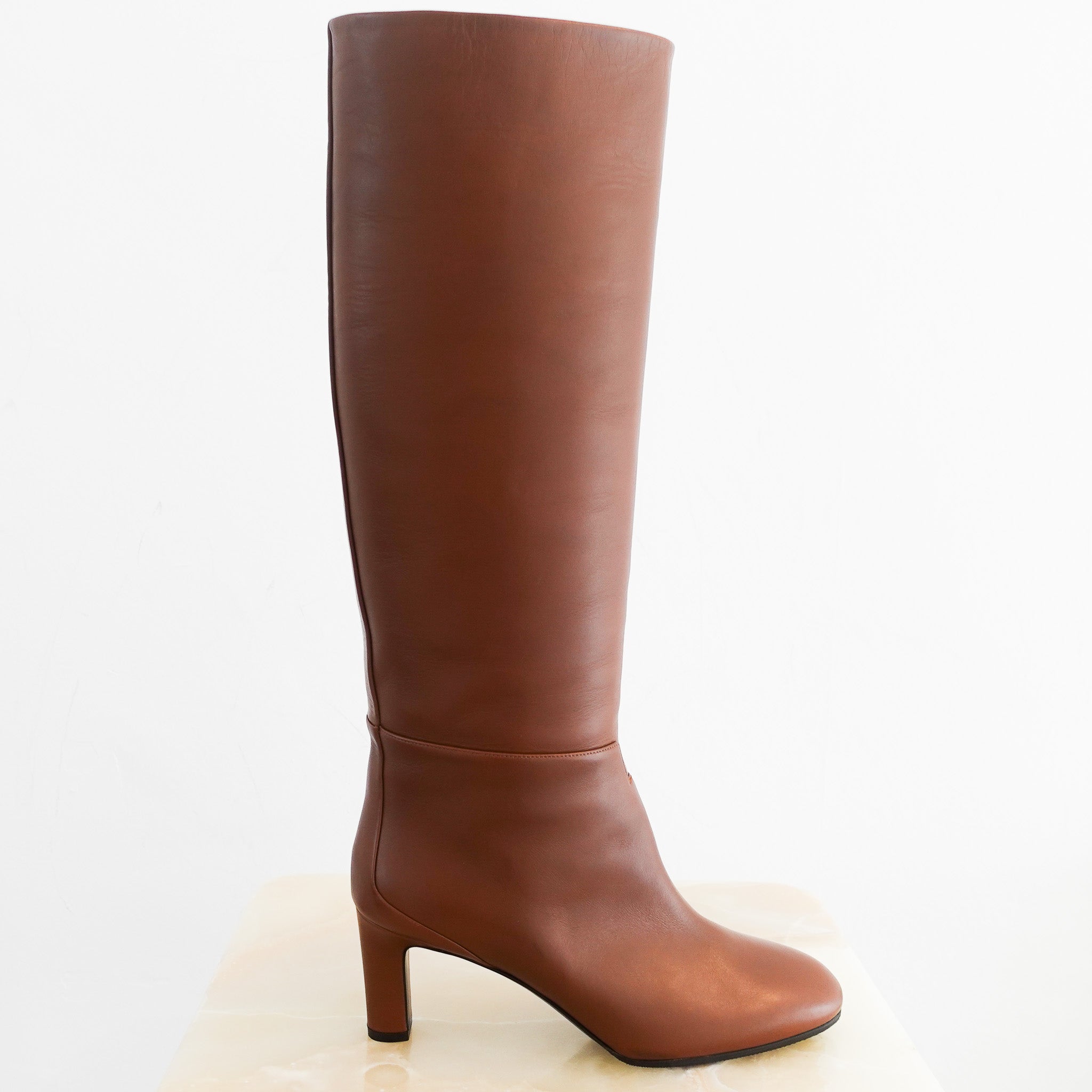 NEW Hermes Judy brown Knee High boots | Authentic Preloved - Reloved Again