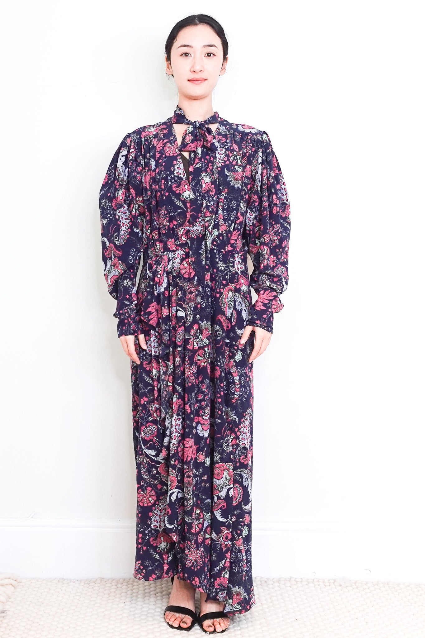 NEW Isabel Marant Deep V - Neck Floral Maxi Dress RRP £990 | Authentic Preloved - Reloved Again