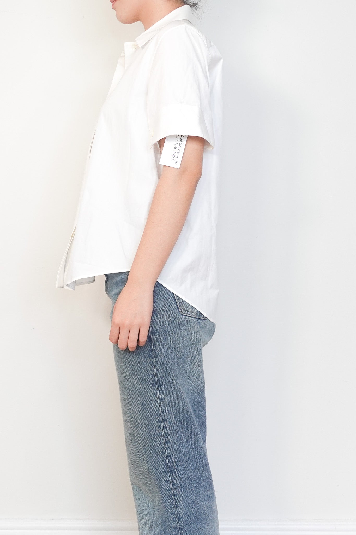 NEW Jil Sander White Cotton Blouse RRP £700 | Authentic Preloved - Reloved Again