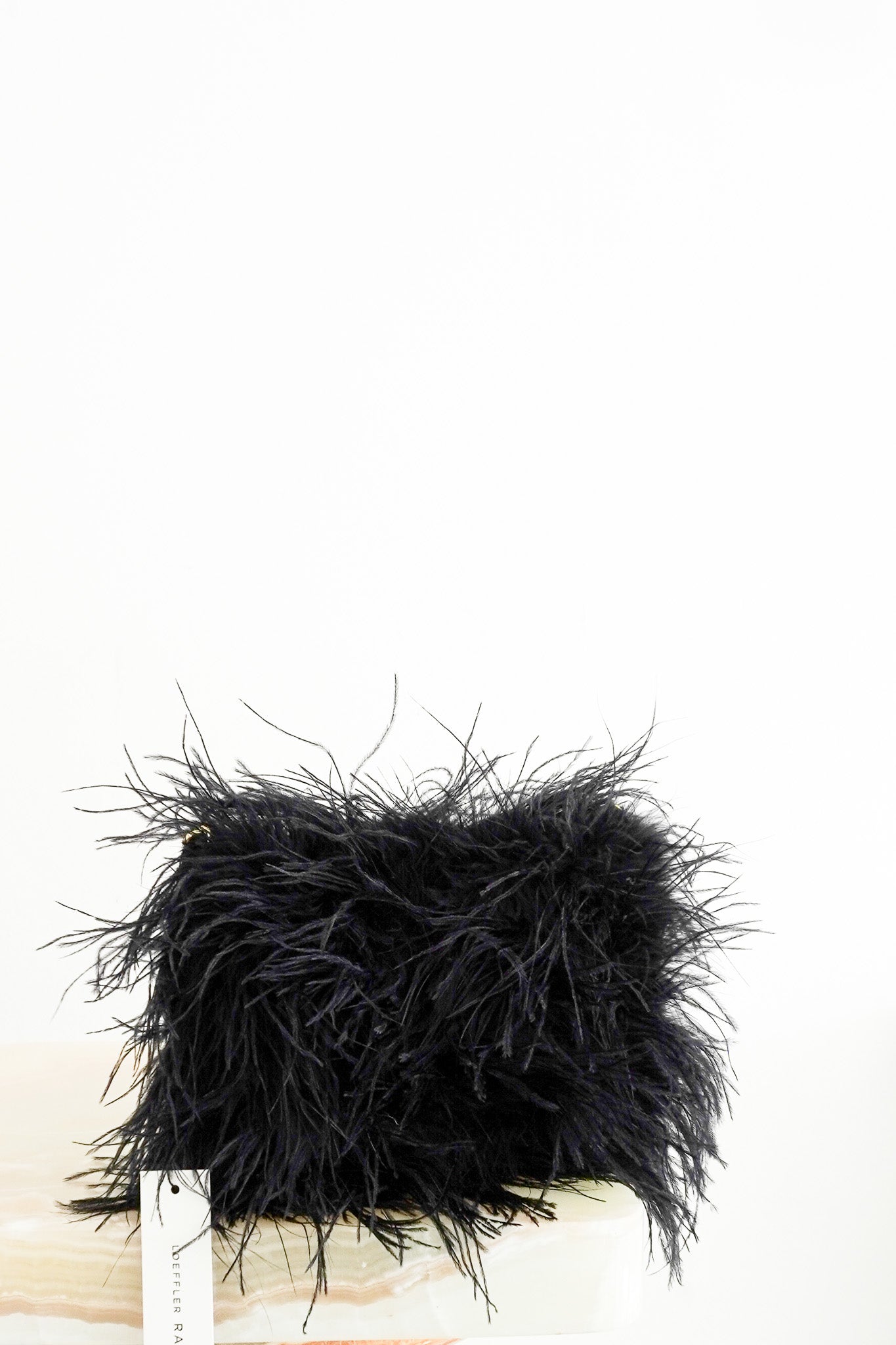 NEW Loeffler Randall Black Feather Crossbody Bag (RRP £295) | Authentic Preloved - Reloved Again
