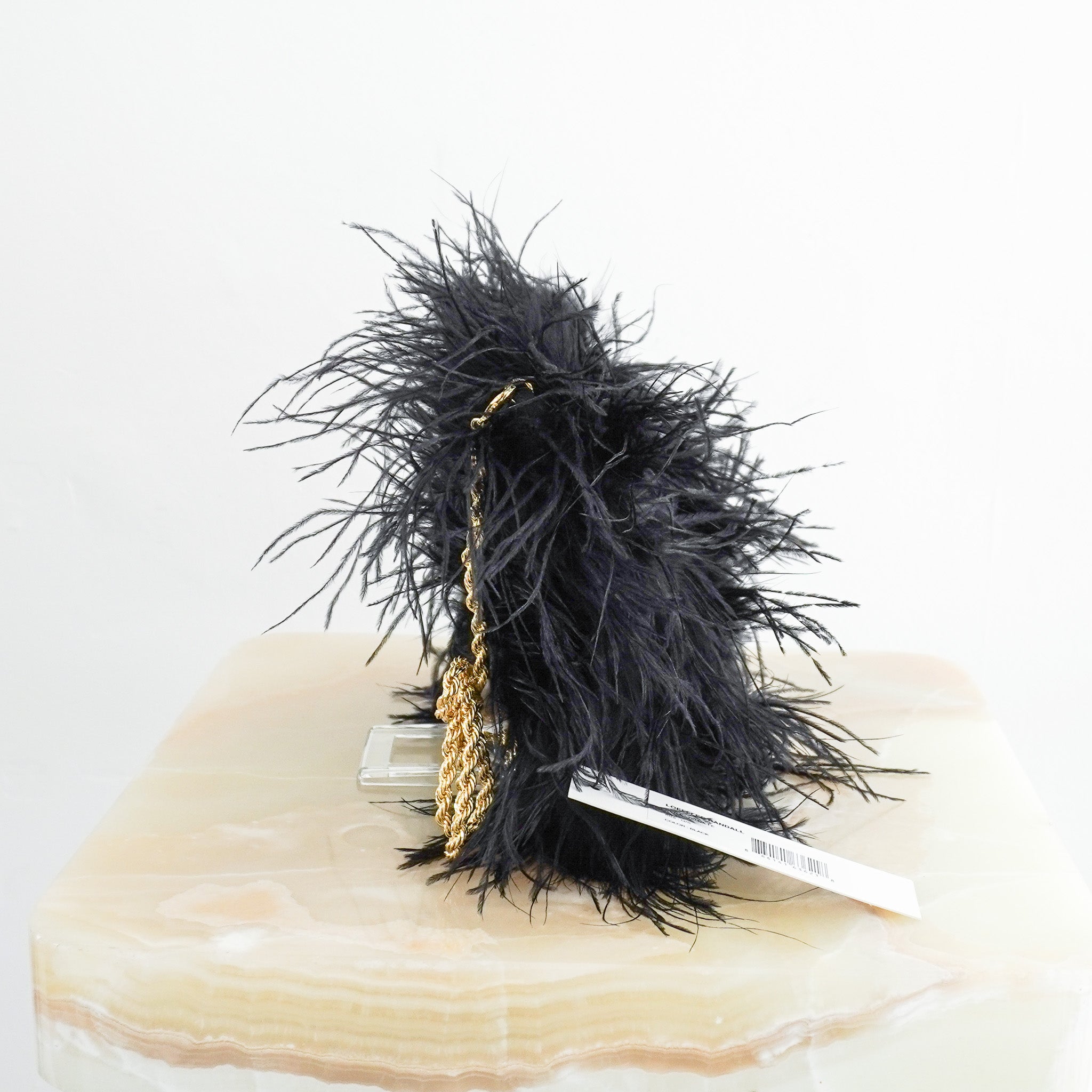 NEW Loeffler Randall Black Feather Crossbody Bag (RRP £295) | Authentic Preloved - Reloved Again