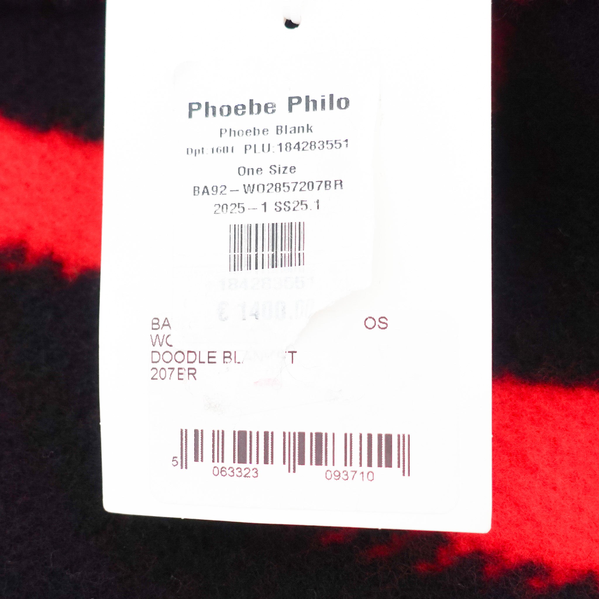 NEW RARE Phoebe Philo Doodle Blanket RRP £2250 | Authentic Preloved - Reloved Again