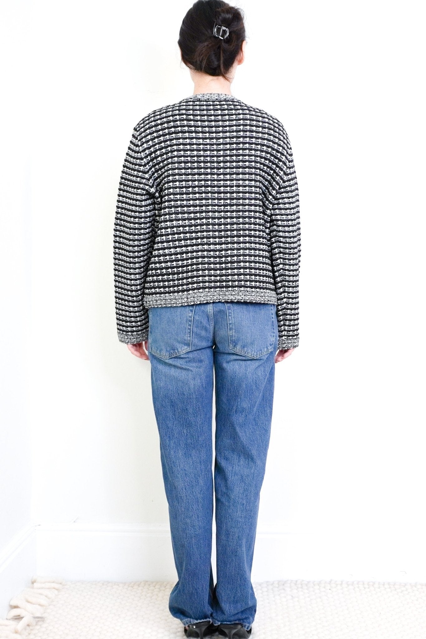 new-tory-burch-kendra-boucle-cardigan-authentic-preloved-back-picture-Chelsea-London 