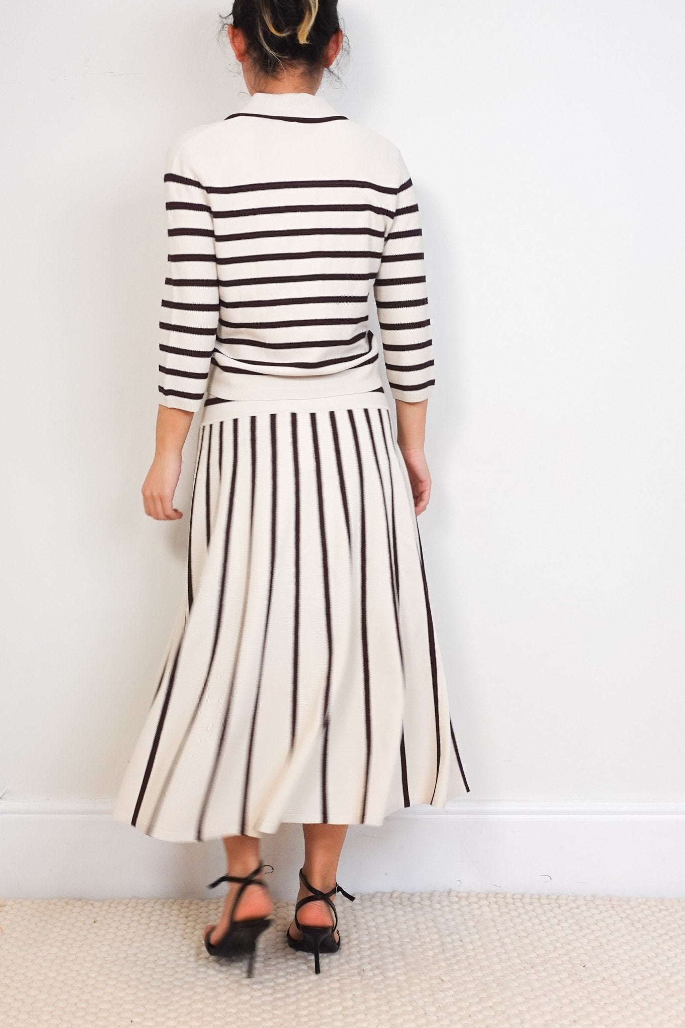 NEW Zimmermann Illuminate Stripe Midi Top | RRP £497 | Authentic Preloved - Reloved Again