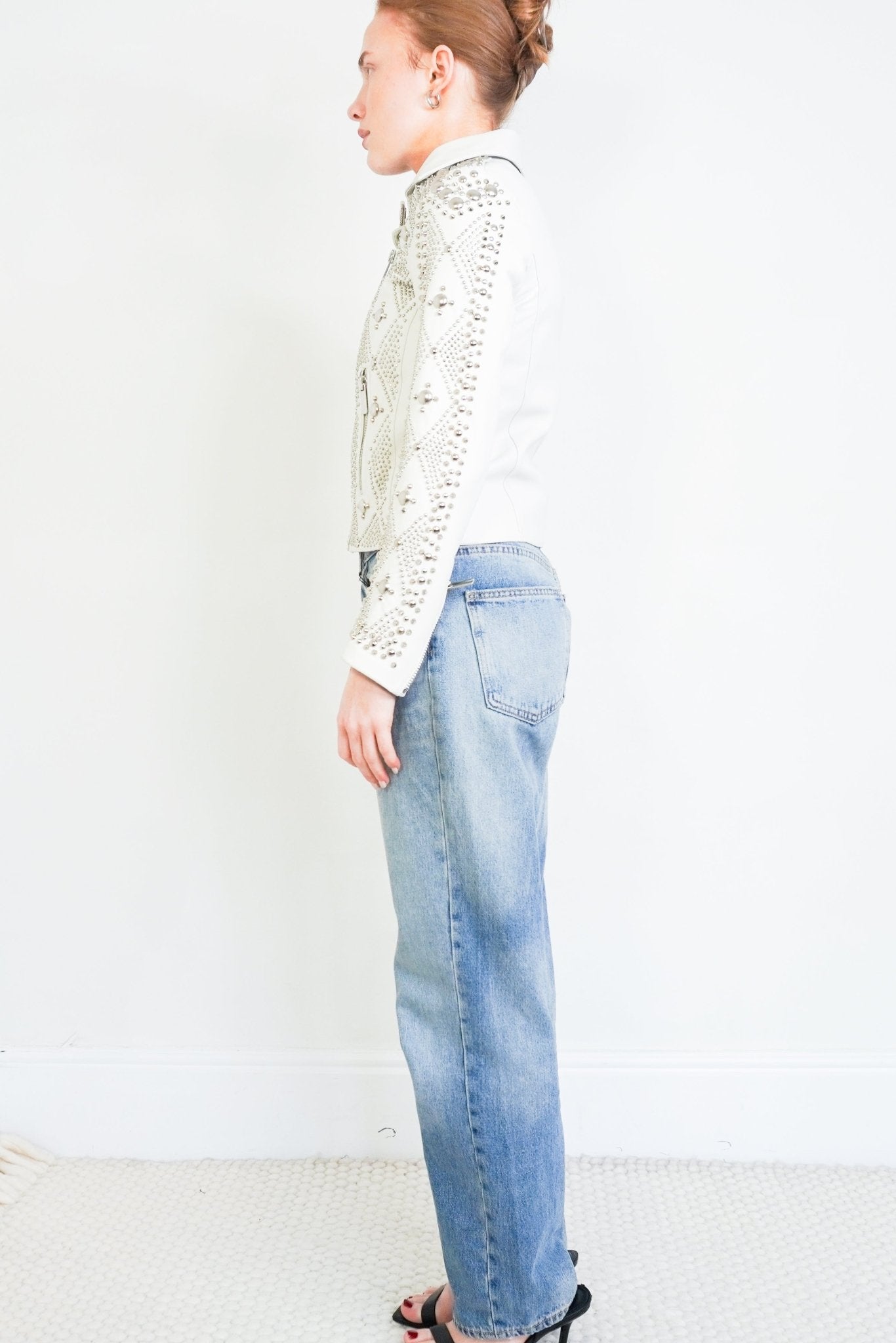 Nour Hammour White Studded Jacket RRP £850 | Authentic Preloved - Reloved Again