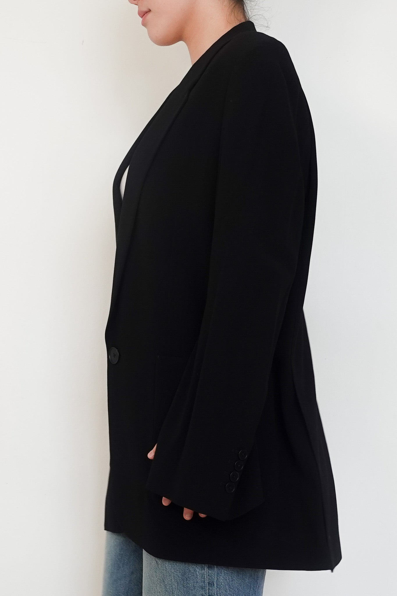 Petar Petrov Black Evening Button Blazer RRP £1200 | Authentic Preloved - Reloved Again