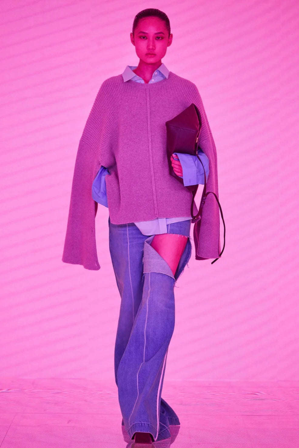 peter-do-fall-winter-2022-brown-knit-sweatshirt-authentic-preloved-stock-picture-Chelsea-london