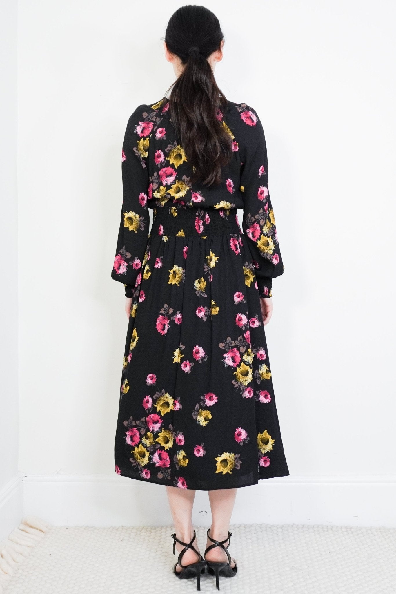 Prada Black Floral Dress RRP £1240 | Authentic Preloved - Reloved Again