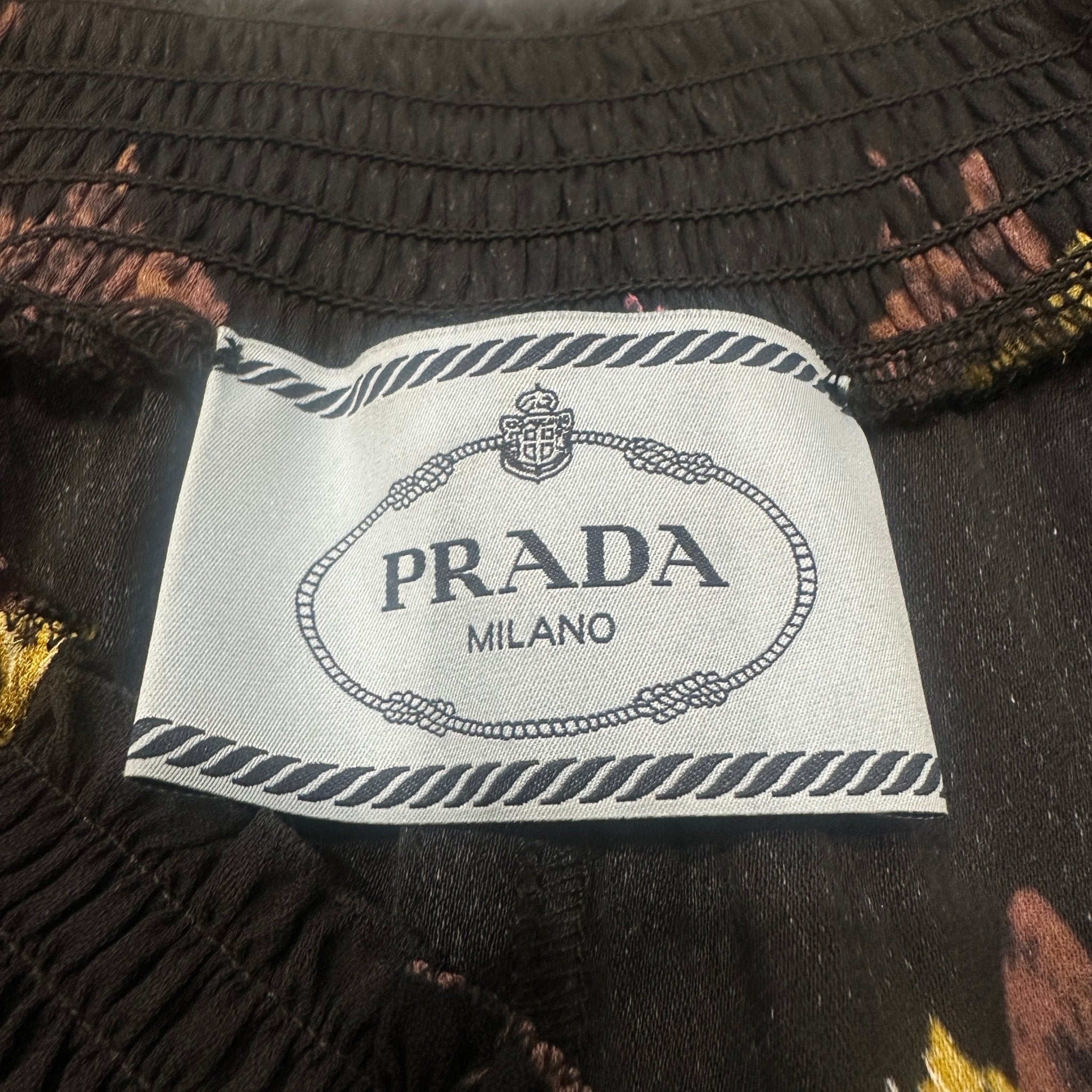 Prada Black Floral Dress RRP £1240 | Authentic Preloved - Reloved Again