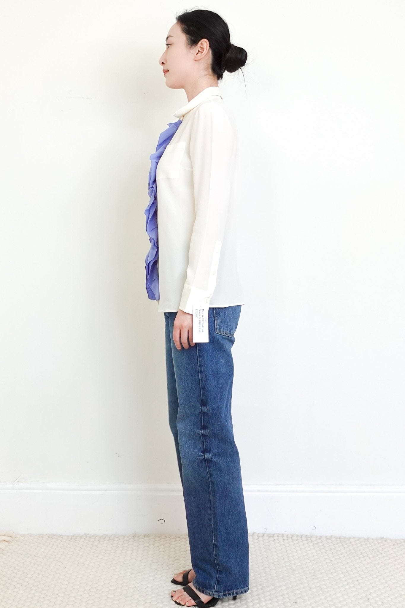 Prada Cream Button Down Silk Blouse RRP £1700 | Authentic Preloved - Reloved Again