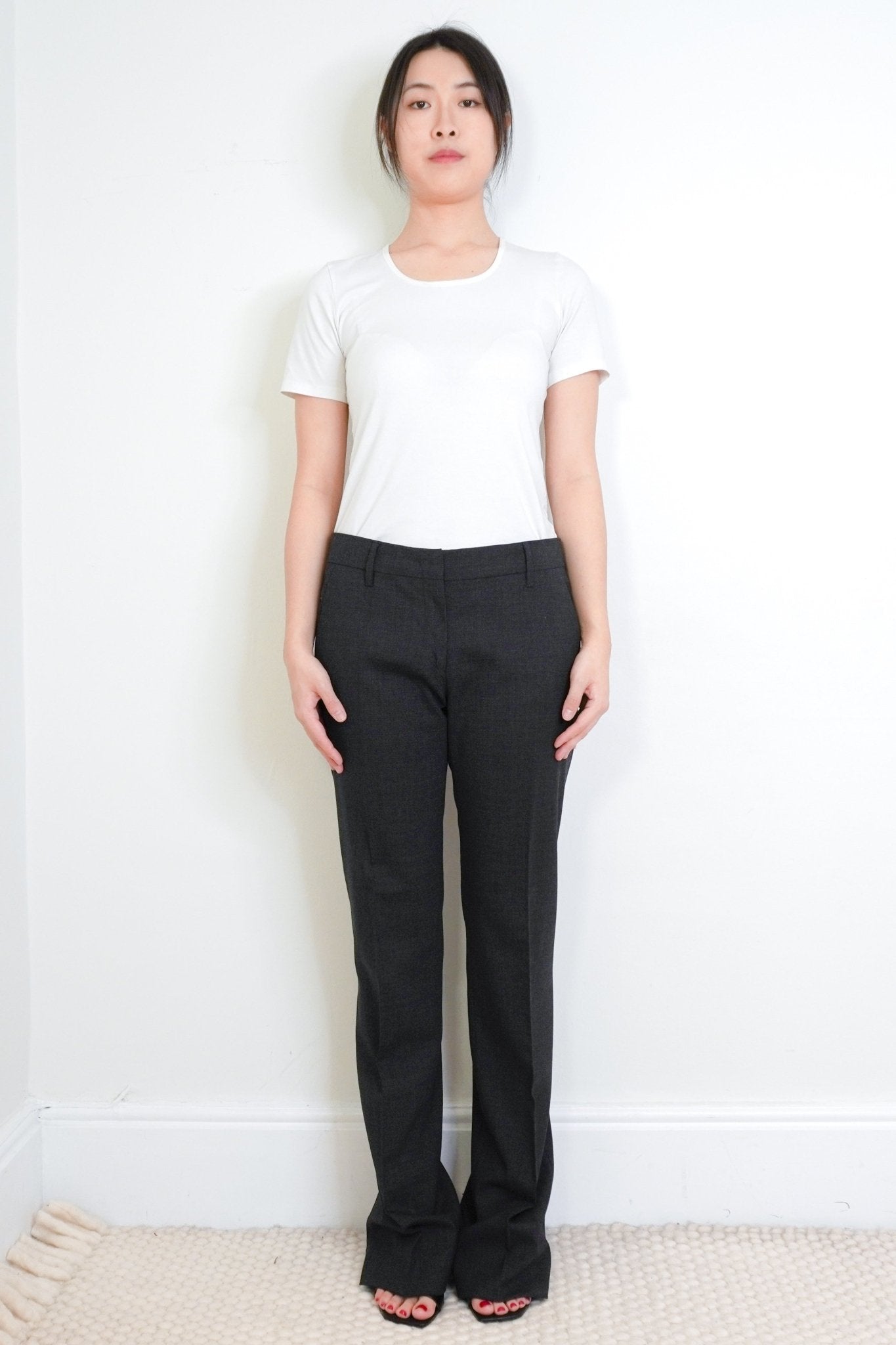 Prada Grey Wool Suit Trousers RRP £1000 | Authentic Preloved