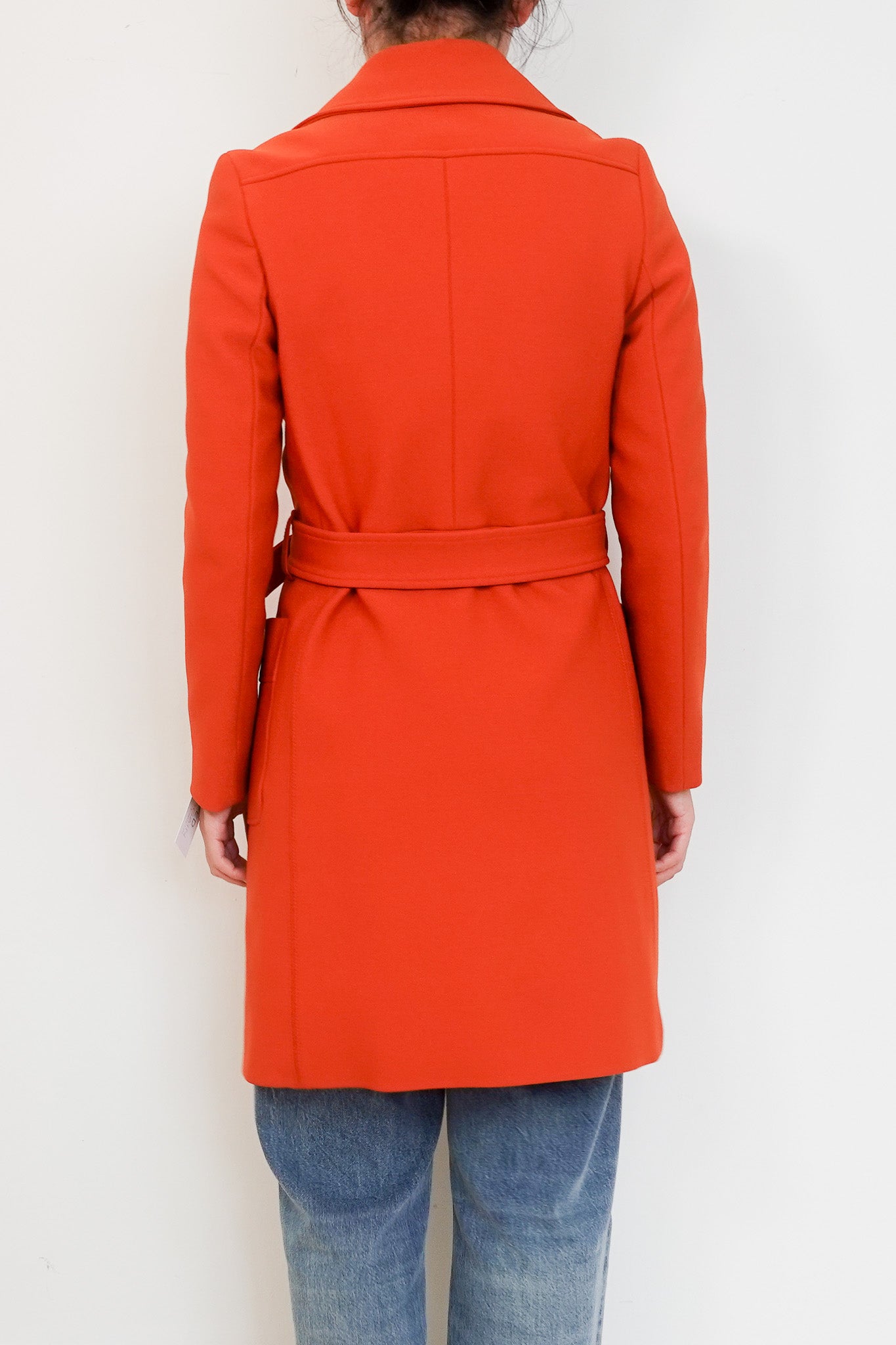 Prada Orange Belted Trench Coat RRP £1000 | Authentic Preloved - Reloved Again