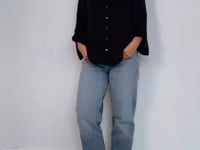 veronica-beard-ann-top-black-silk-sheer-video-Chelsea-london