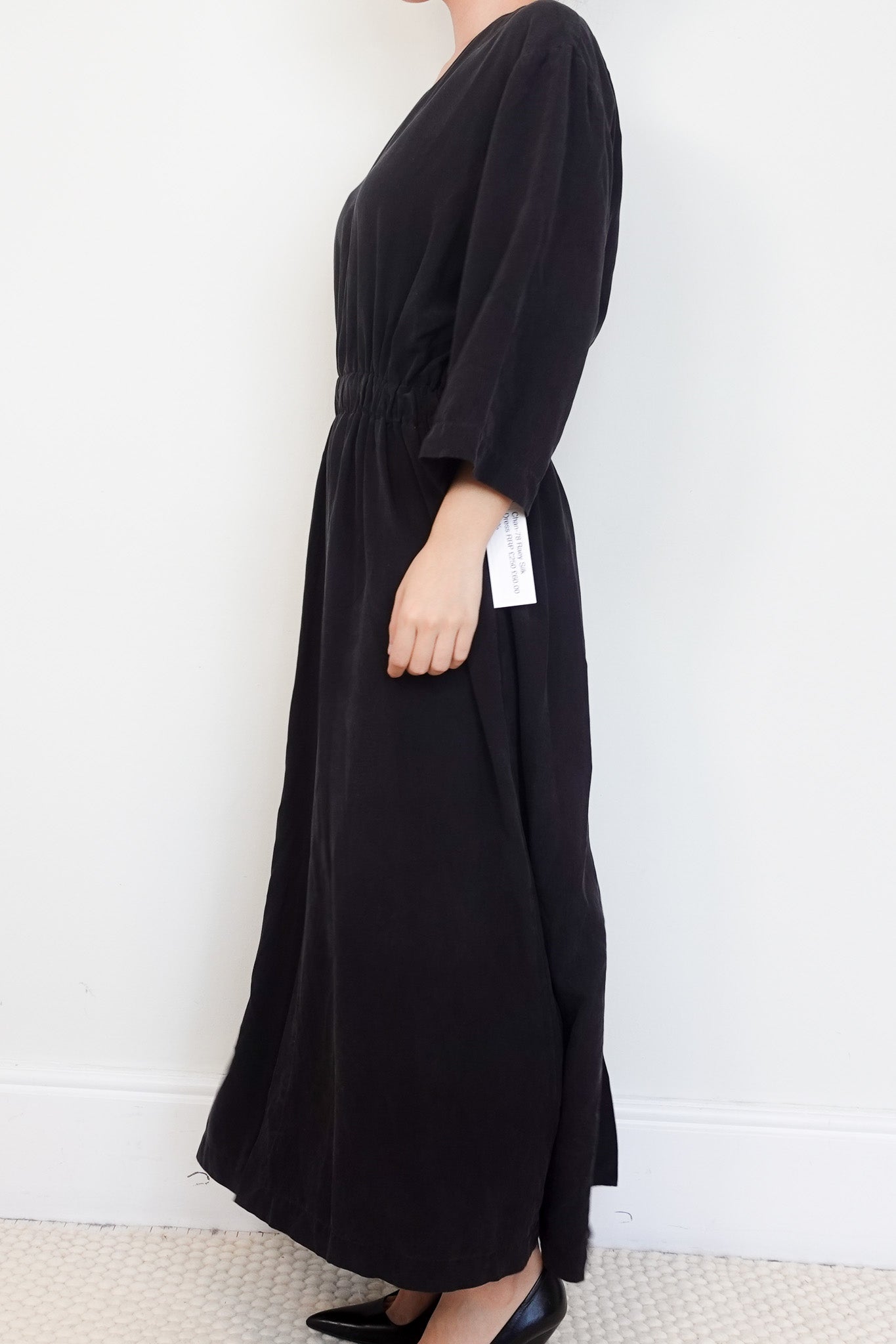 Raey Black Washed Silk Maxi Dress RRP £250 | Authentic Preloved - Reloved Again