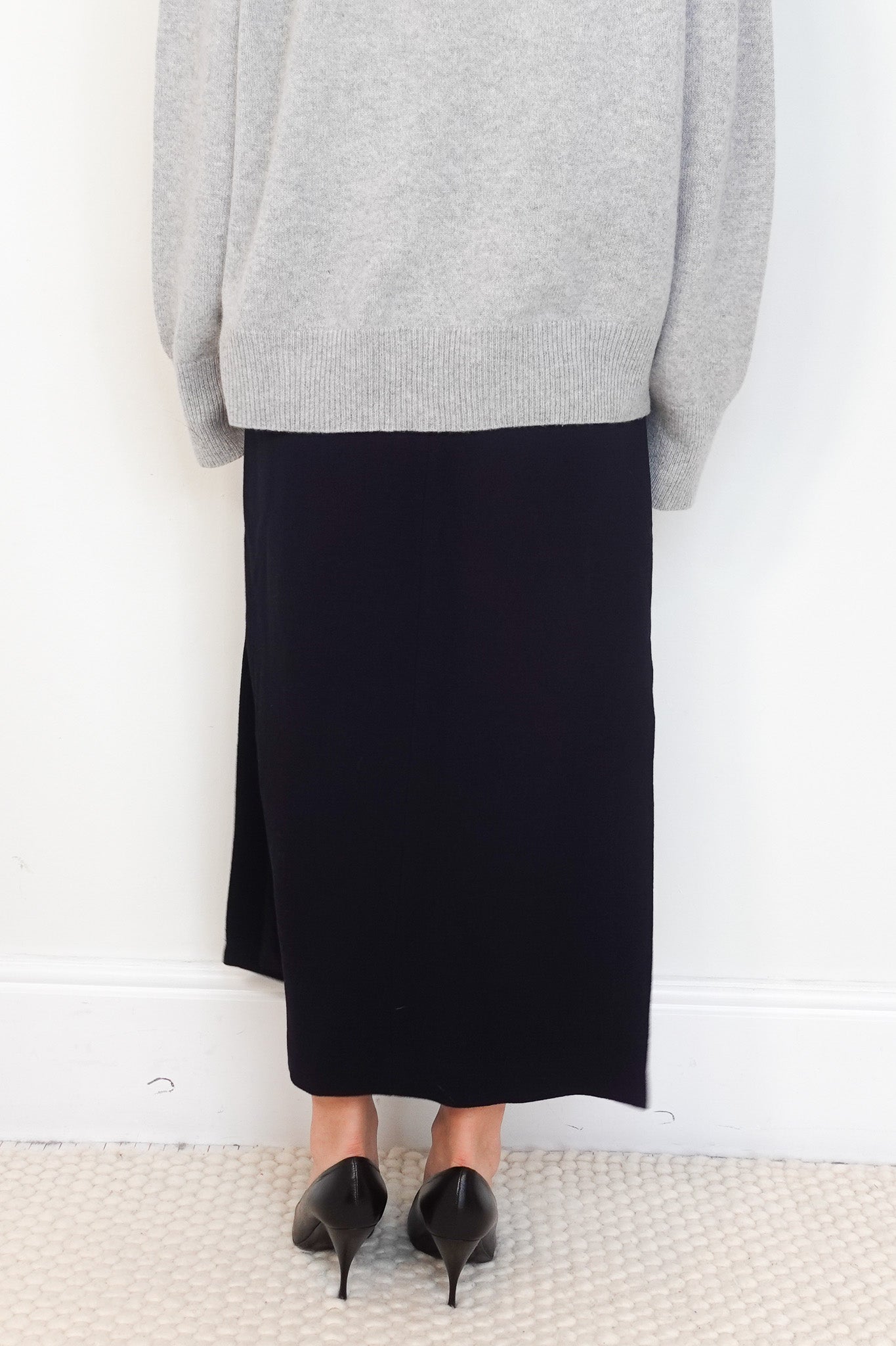 Raey Navy Wool Pencil Skirt RRP £325 | Authentic Preloved - Reloved Again
