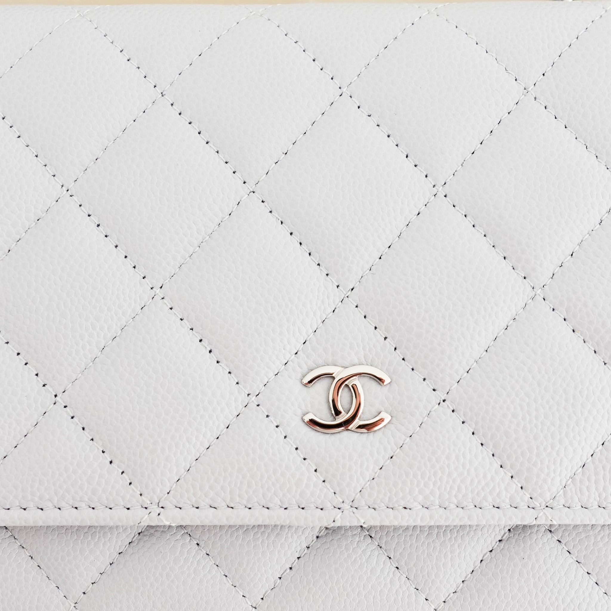 RARE Chanel Caviar Leather WOC Wallet On Chain RRP £4000 | Authentic Preloved - Reloved Again