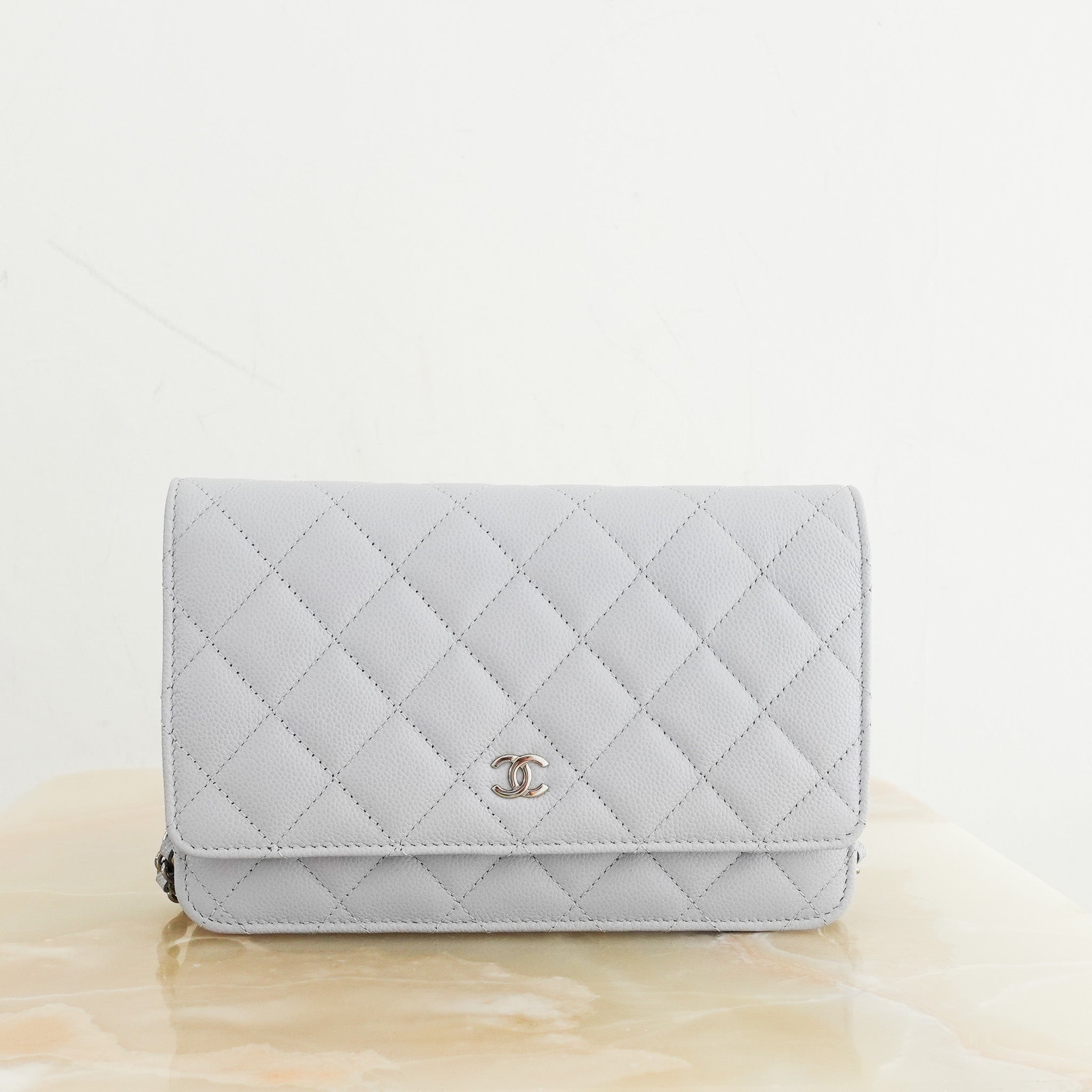 RARE Chanel Caviar Leather WOC Wallet On Chain RRP £4000 | Authentic Preloved - Reloved Again