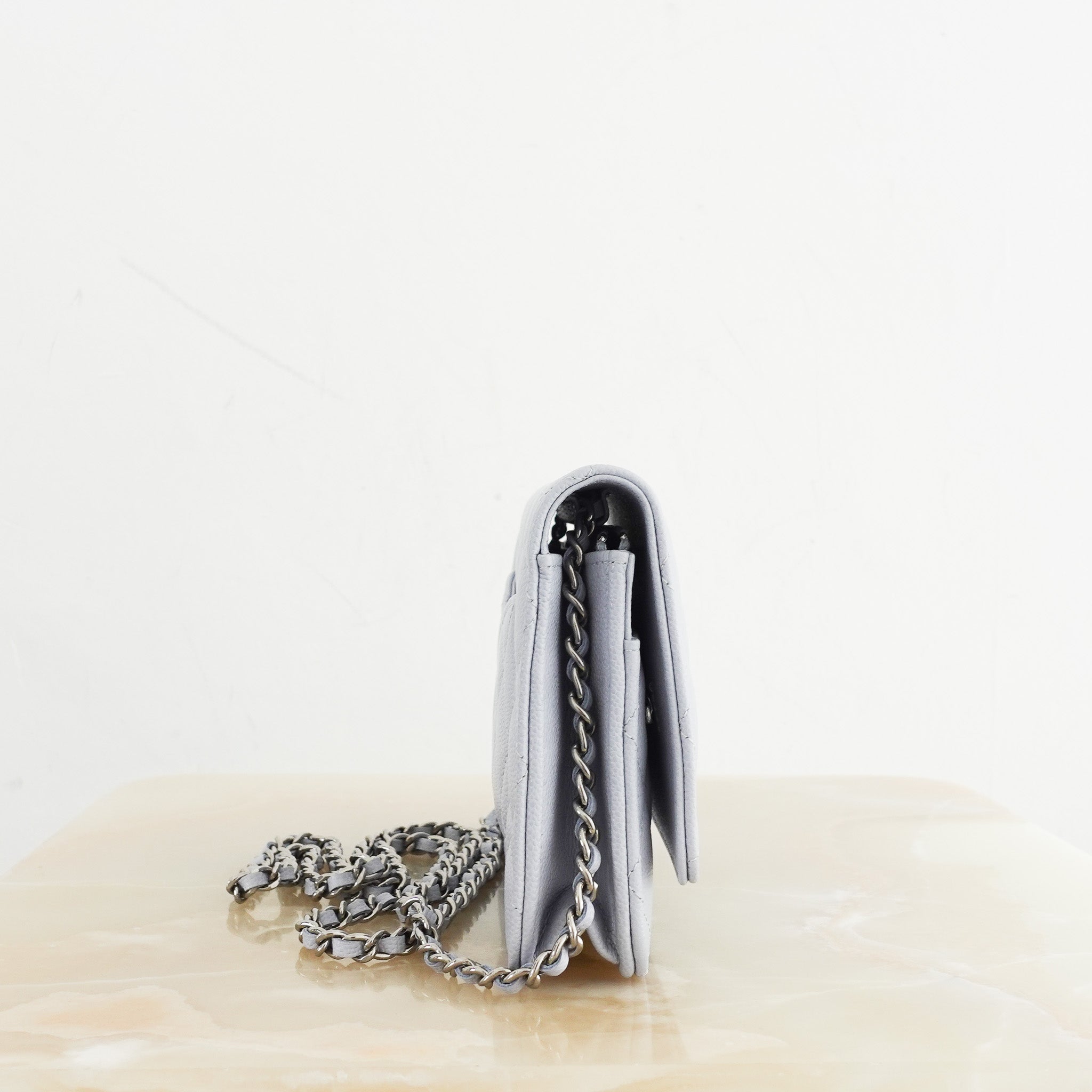 RARE Chanel Caviar Leather WOC Wallet On Chain RRP £4000 | Authentic Preloved - Reloved Again