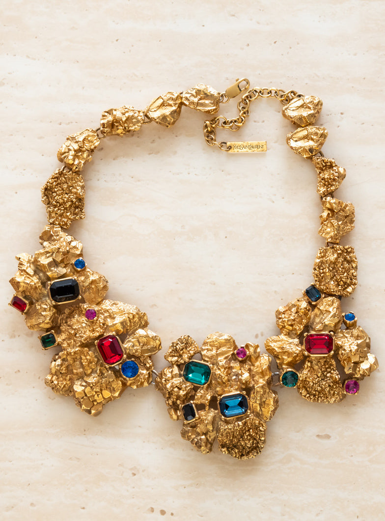 Gem embellished necklace