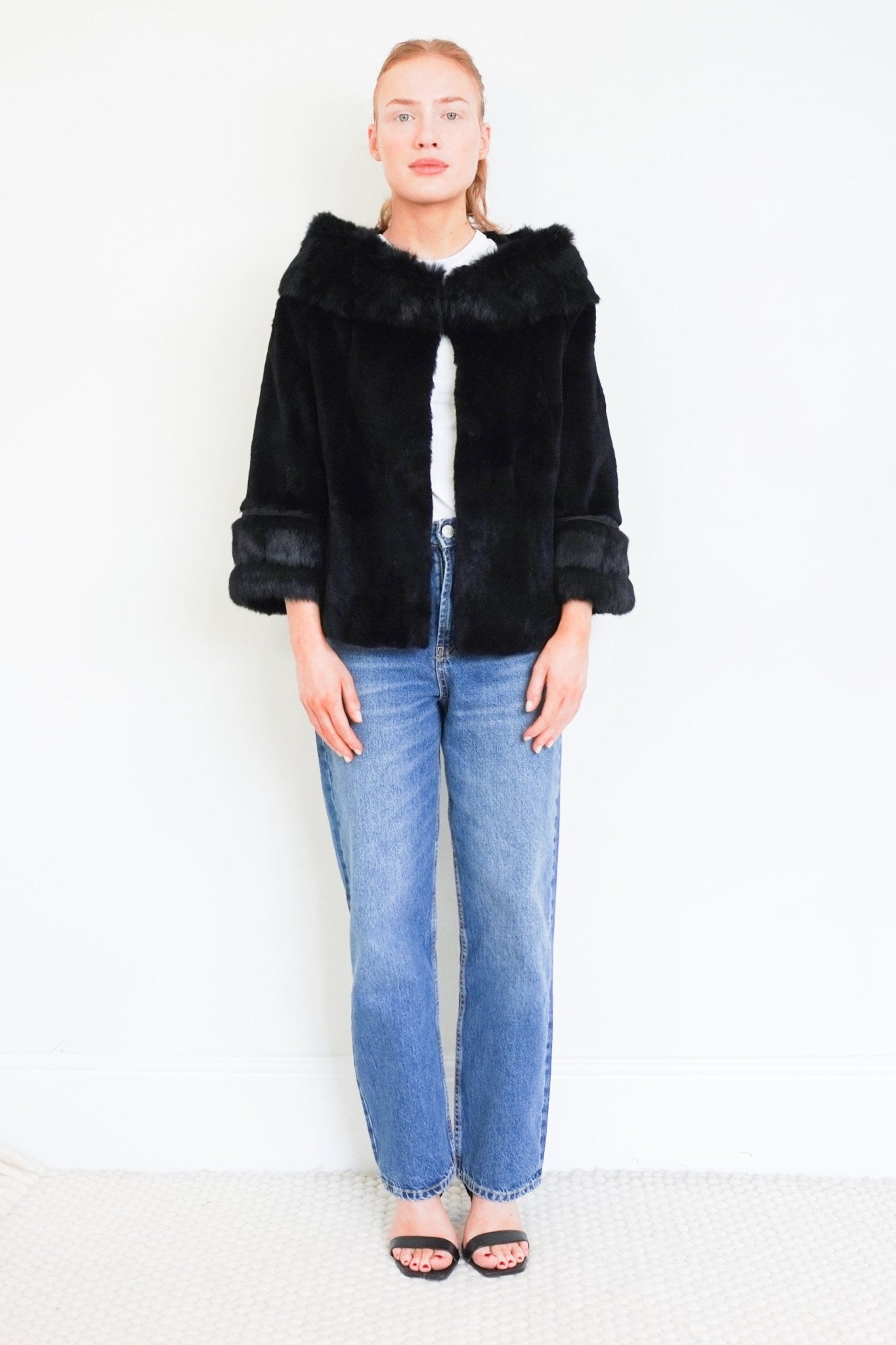 Sam Rone Rabbit Fur Jacket in Black RRP £1200 | FINAL SALE Authentic Preloved - Reloved Again