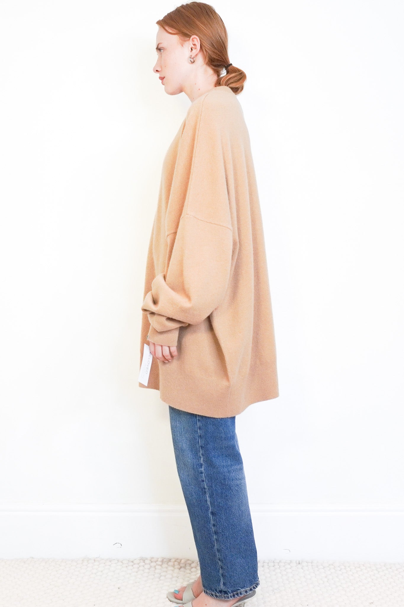 Extreme Cashmere N°355 Tes Cashmere-Blend Jumper in Camel (RRP £480) | Authentic Preloved - Reloved Again