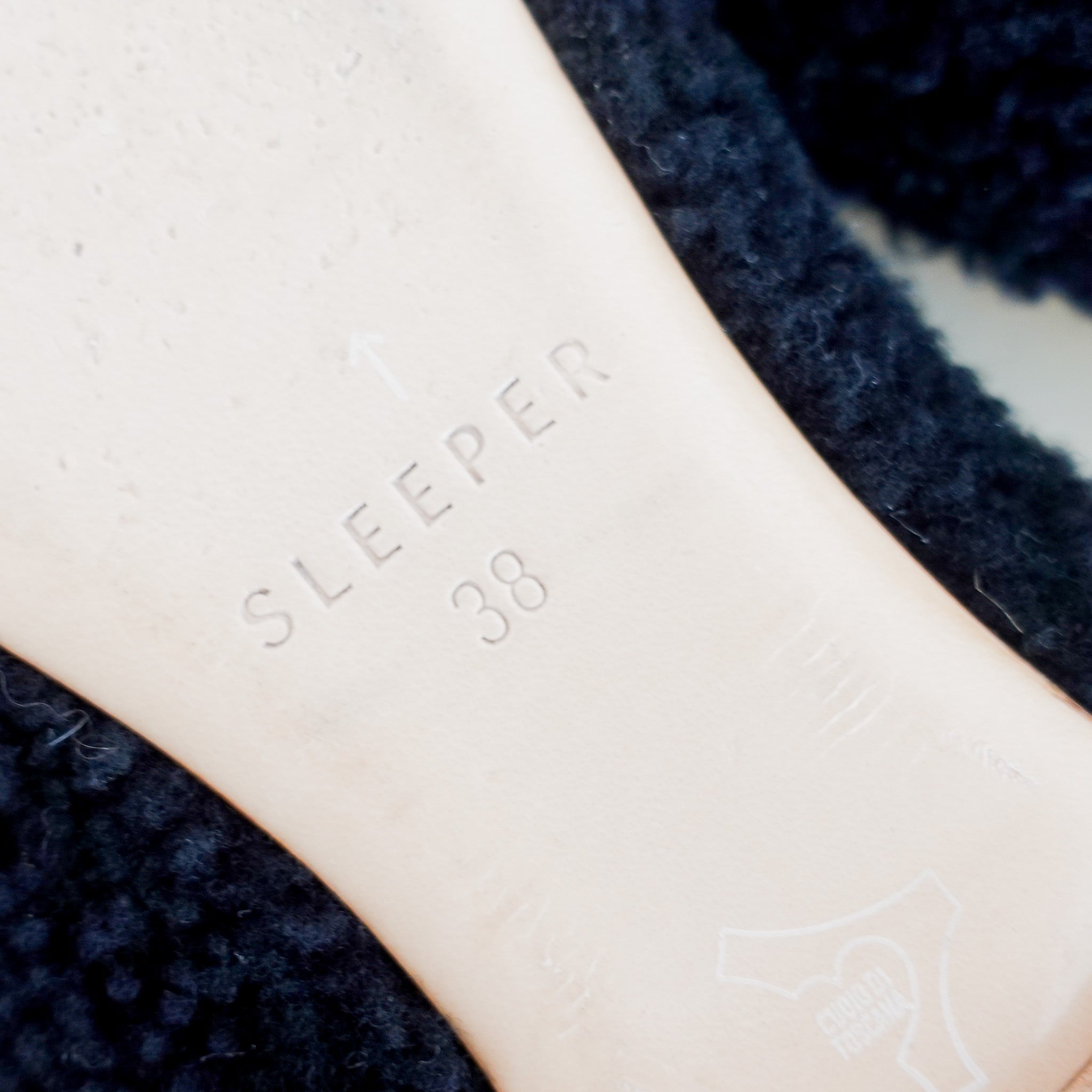 Sleeper Backless shearling mules in black | Authentic Preloved - Reloved Again