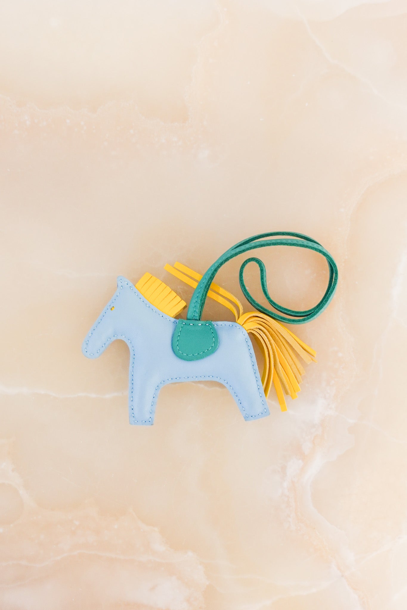 SOLD OUT Hermes Rodeo Blue Bag Charm RRP £540 | Authentic Preloved - Reloved Again