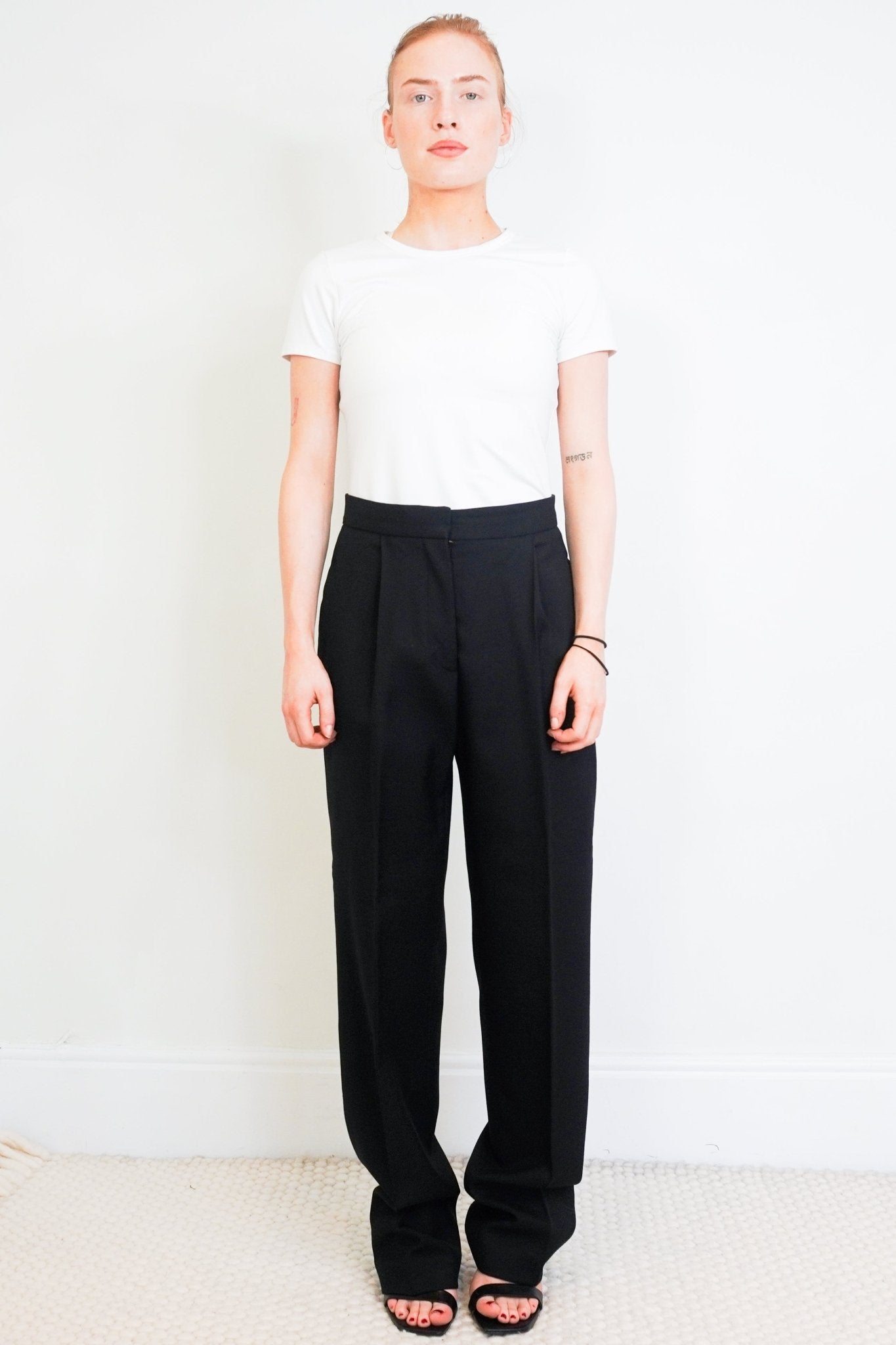 Stella McCartney Straight Leg Black Trousers RRP £380 | Authentic Preloved - Reloved Again
