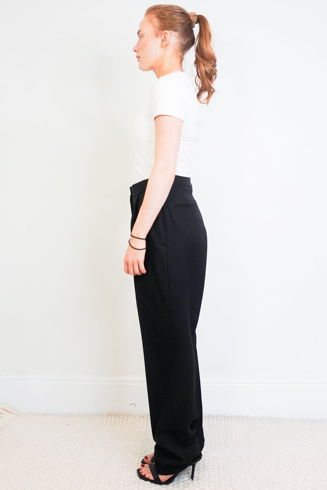 Stella McCartney Straight Leg Black Trousers RRP £380 | Authentic Preloved - Reloved Again