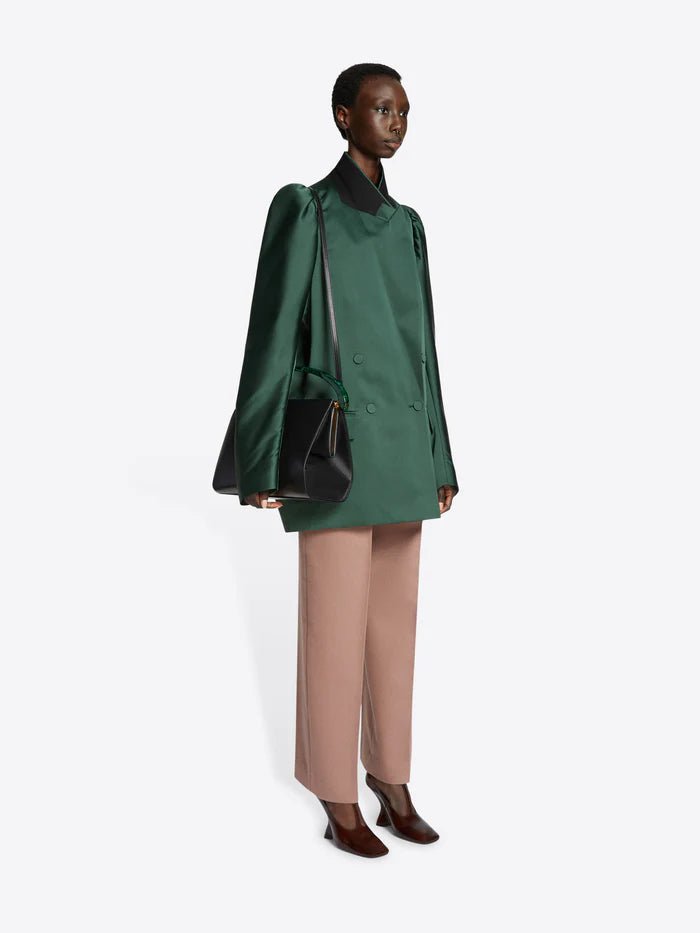 NEW Dries Van Noten Large Leather Bag with Resin Handle RRP £2100 | Authentic Preloved - Reloved Again