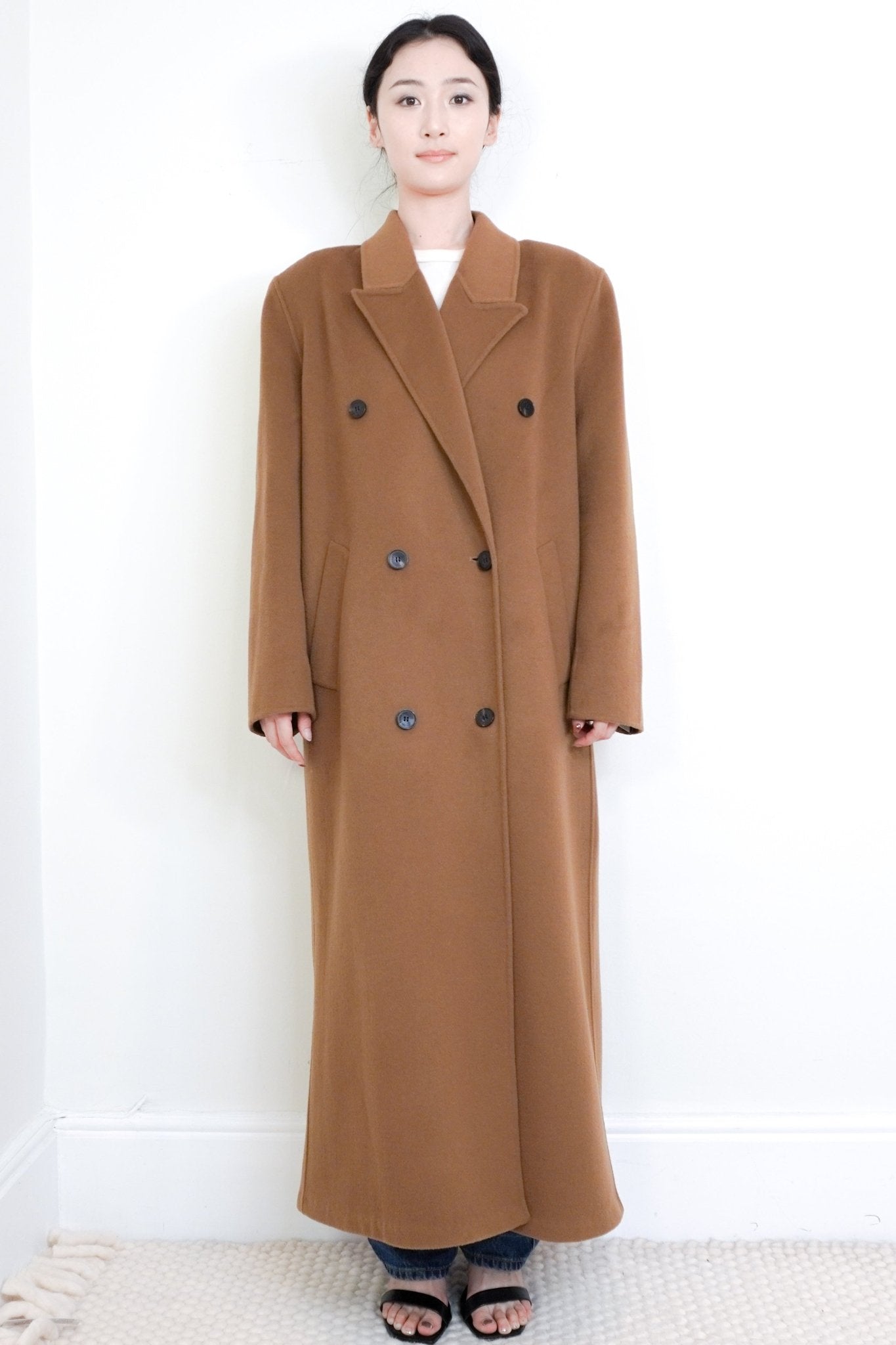 CURRENT SEASON The Frankie Shop Brown Wool Coat RRP £495 | Authentic Preloved - Reloved Again