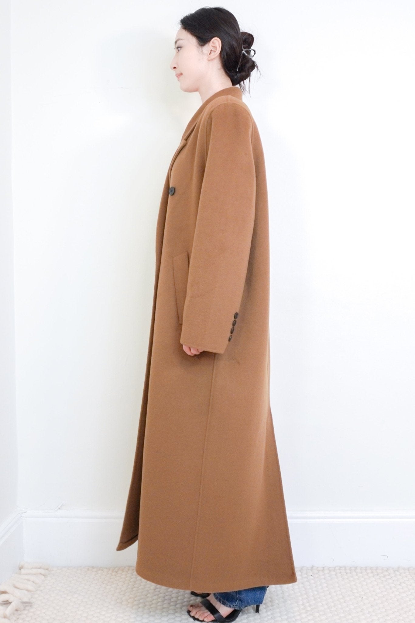 CURRENT SEASON The Frankie Shop Brown Wool Coat RRP £495 | Authentic Preloved - Reloved Again