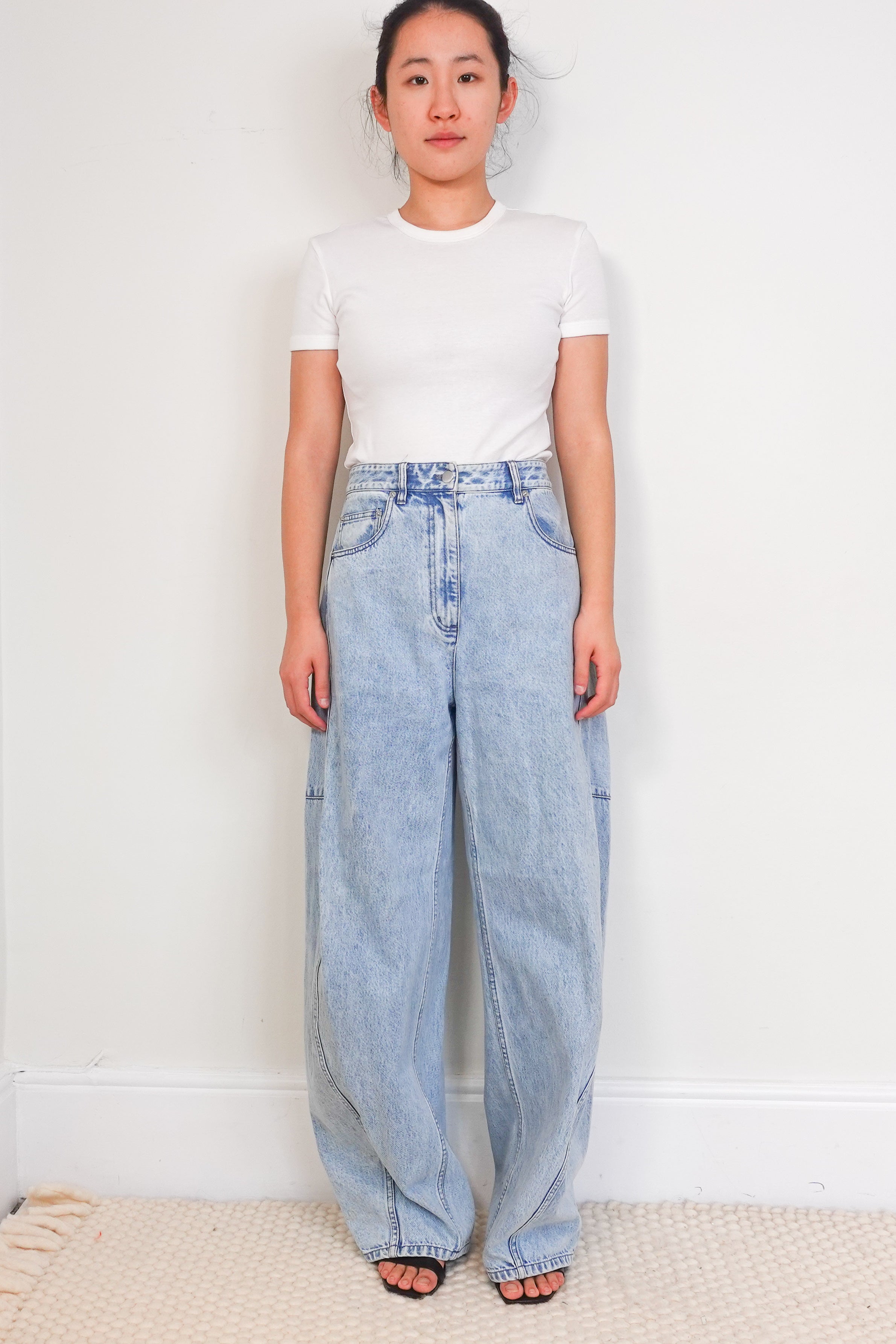 tibi-barrell-leg-jeans-light-blue-cotton-front-picture-Chelsea-london