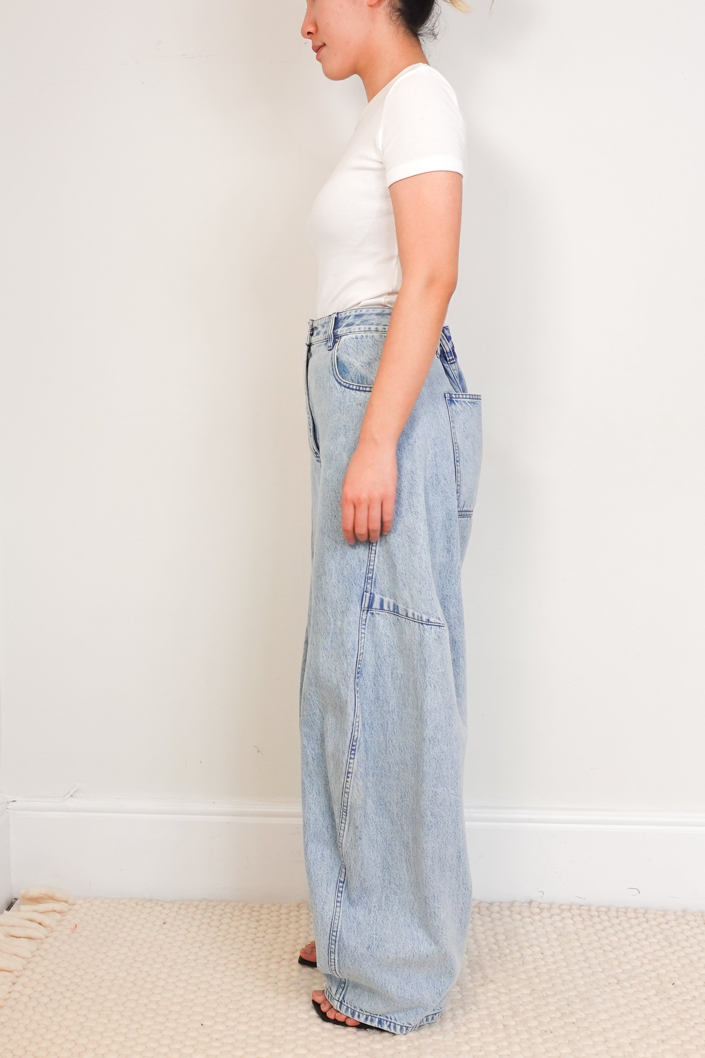 tibi-barrell-leg-jeans-light-blue-cotton-side-picture-Chelsea-london