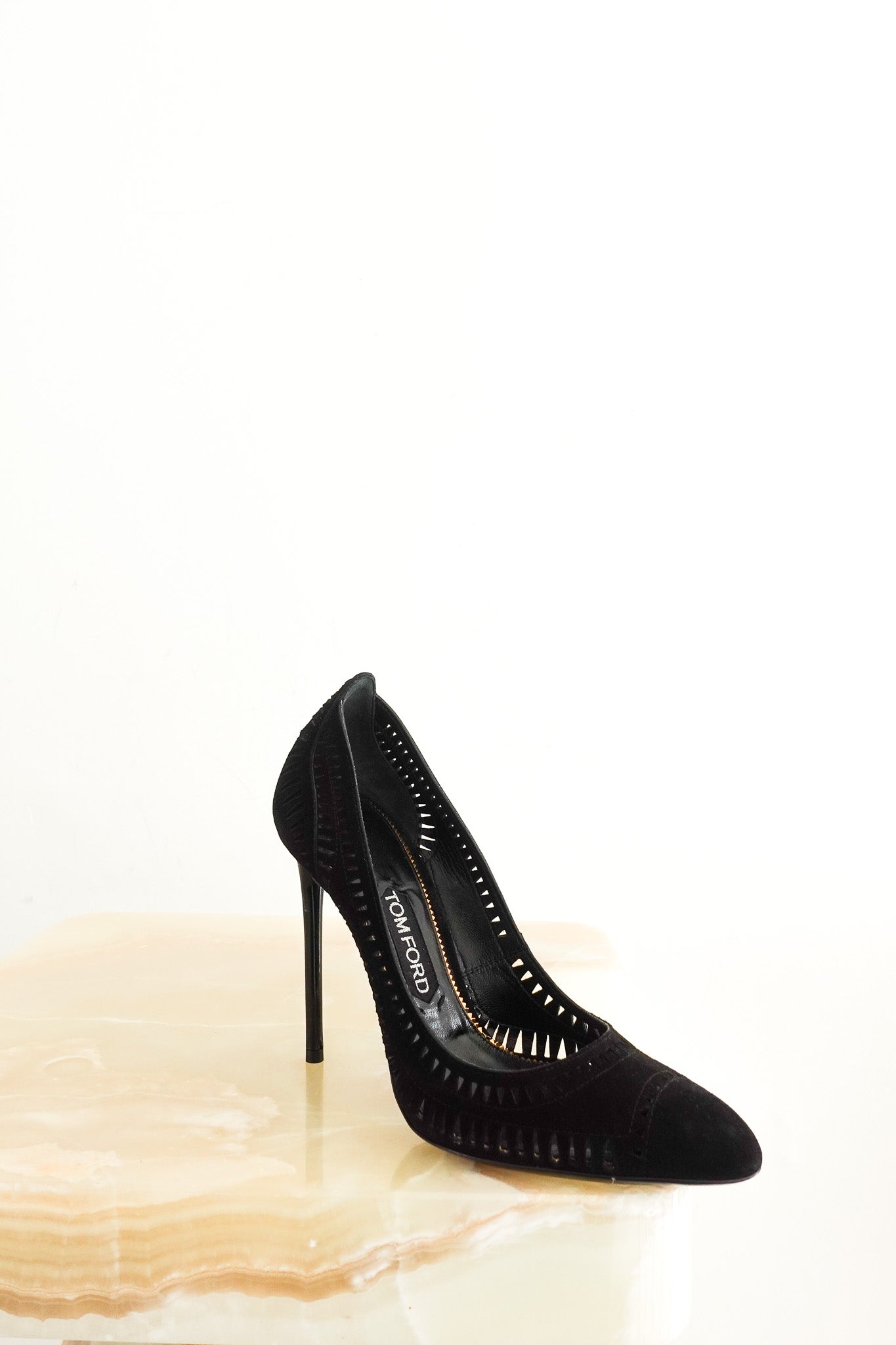Tom Ford Black Suede Pump Heels RRP £700 | Authentic Preloved - Reloved Again