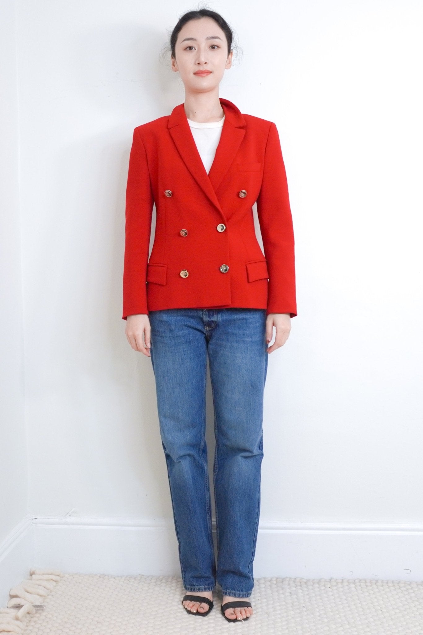 Versace Collection Vintage Red Blazer RRP £1K | Authentic Preloved - Reloved Again